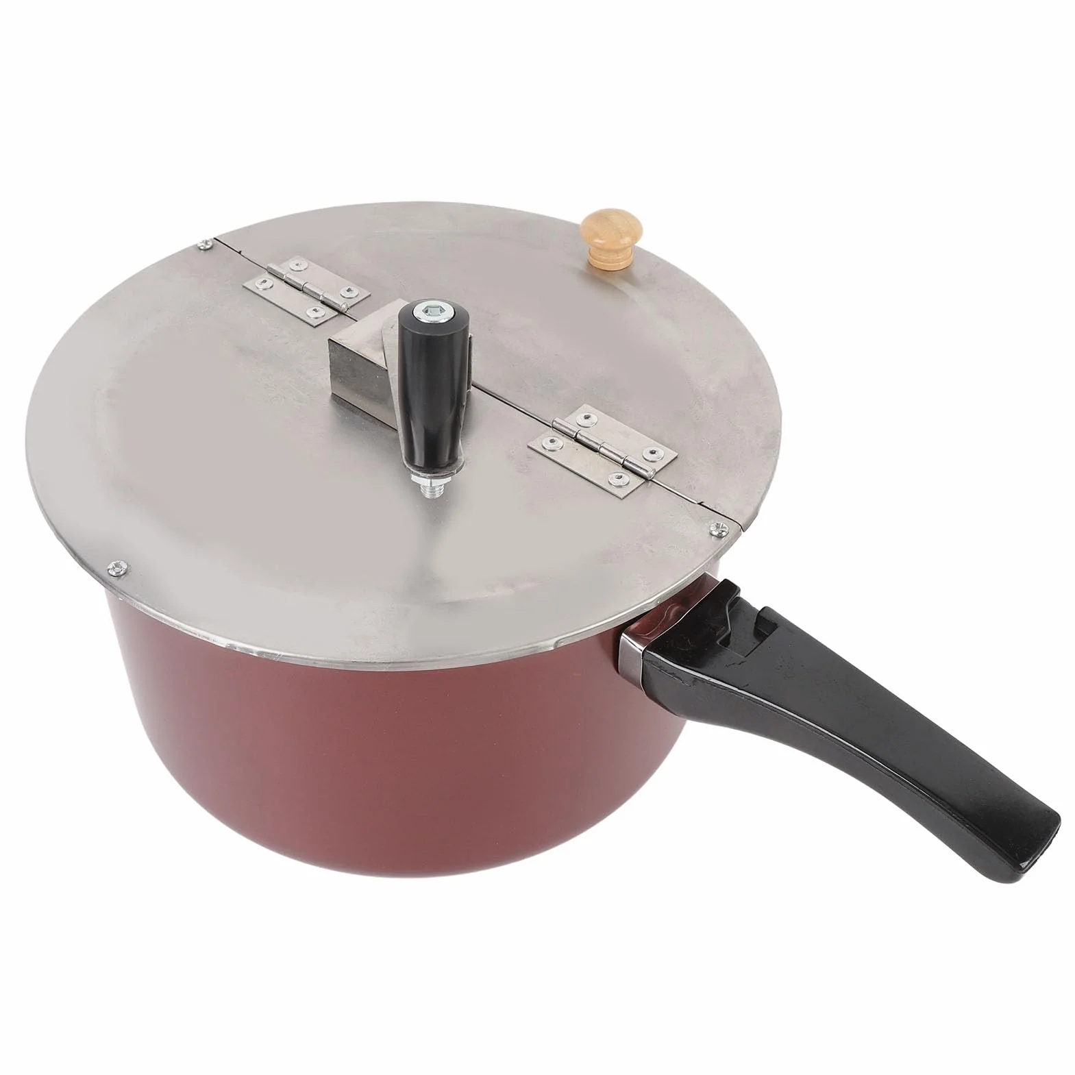 TOPINCN Máquina para Hacer Palomitas de Maíz de Acero Inoxidable — Palomitera Manual Compatible con Estufas — Dispositivo Portátil para Preparar Palomitas Caseras en Cocinas Domésticas