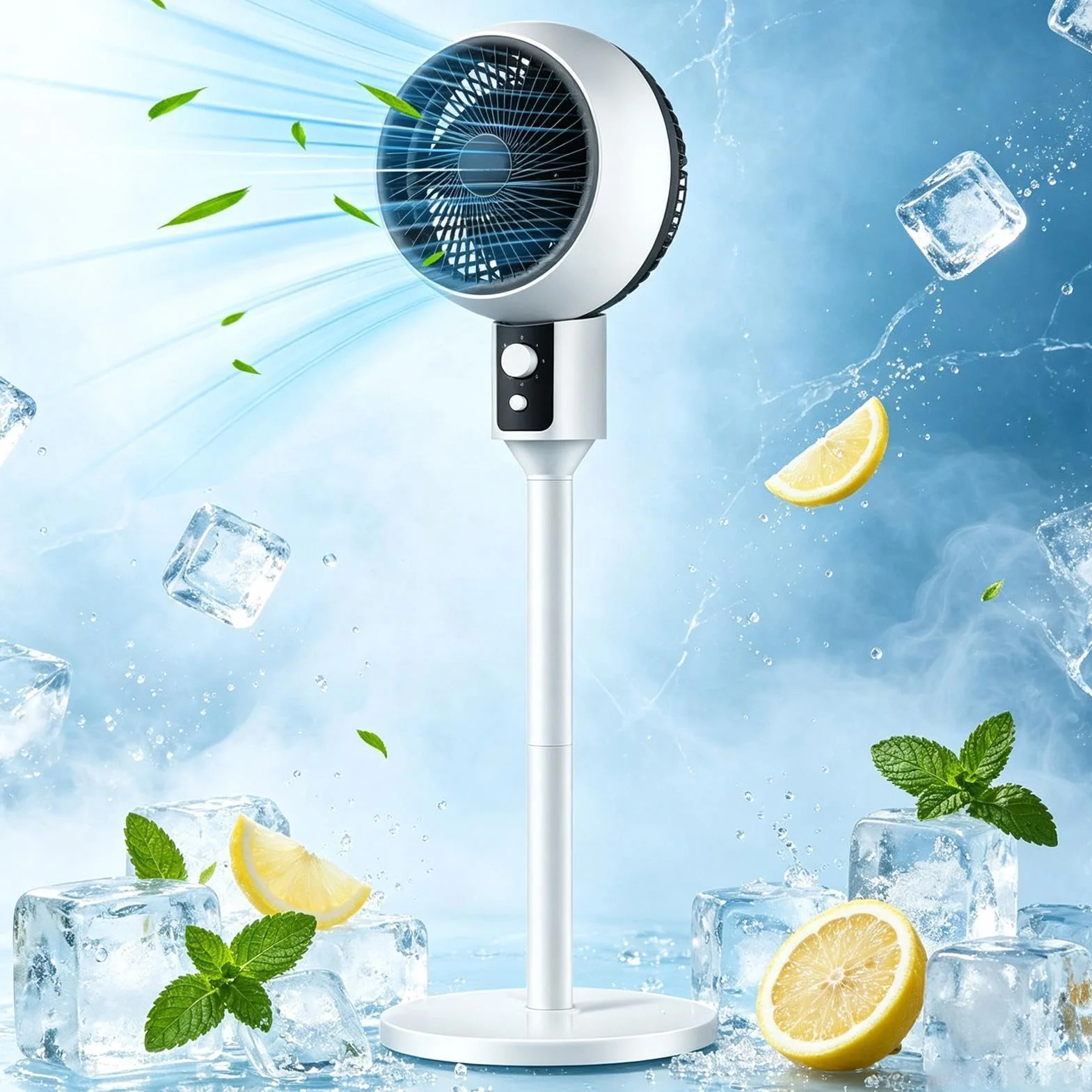 Ventilador De Habitación 3 velocidades con flujo de aire silencioso y torre | Ventilador oscilante para Garaje, Oficina, Patio, Tienda, Residencia, Baño, Dormitorio, Habitación y Hogar