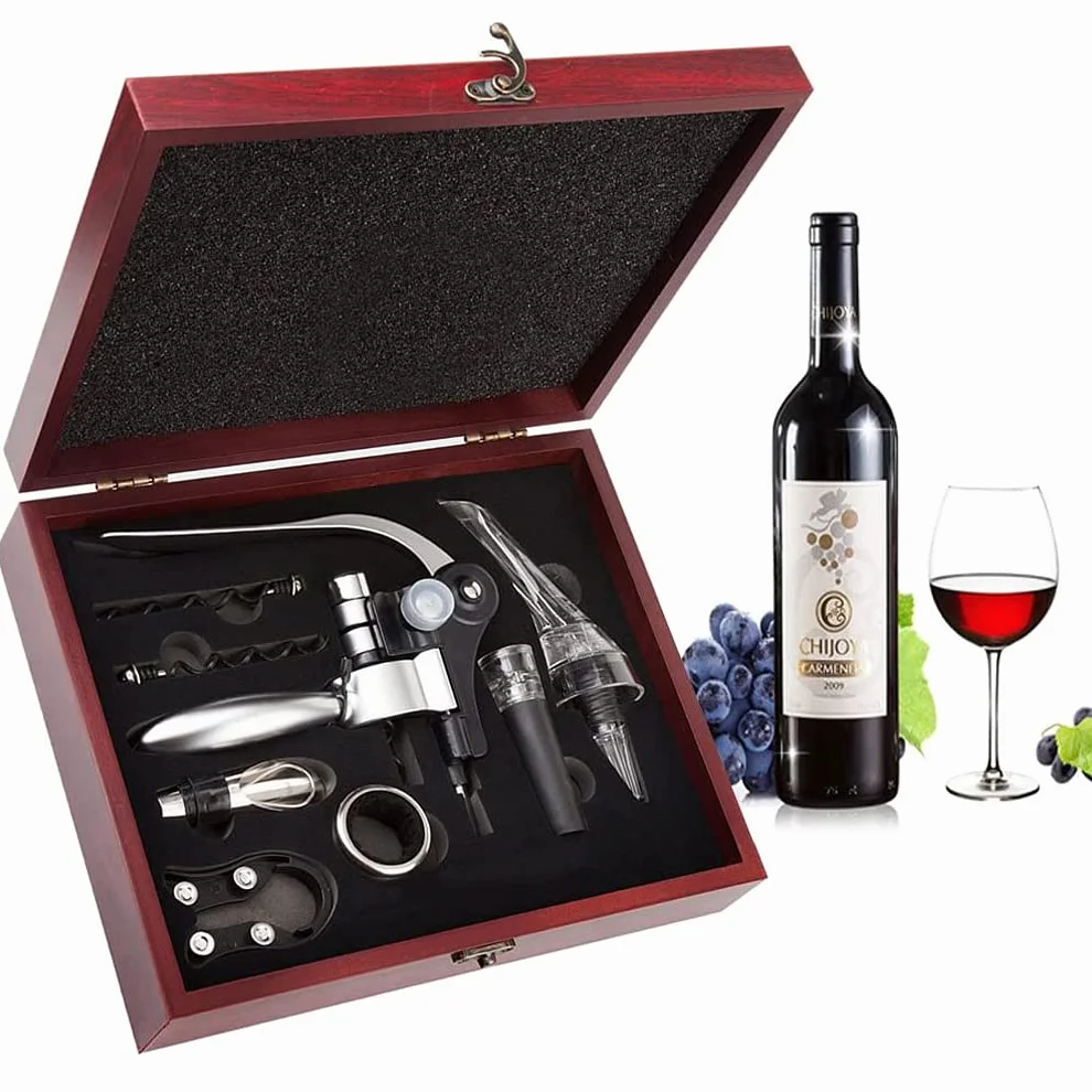 Sacacorchos, abridor de vino de conejo de Abridor de botellas,abridor manual multifuncional Juegos de accesorios para vino, caja de regalo exquisita.