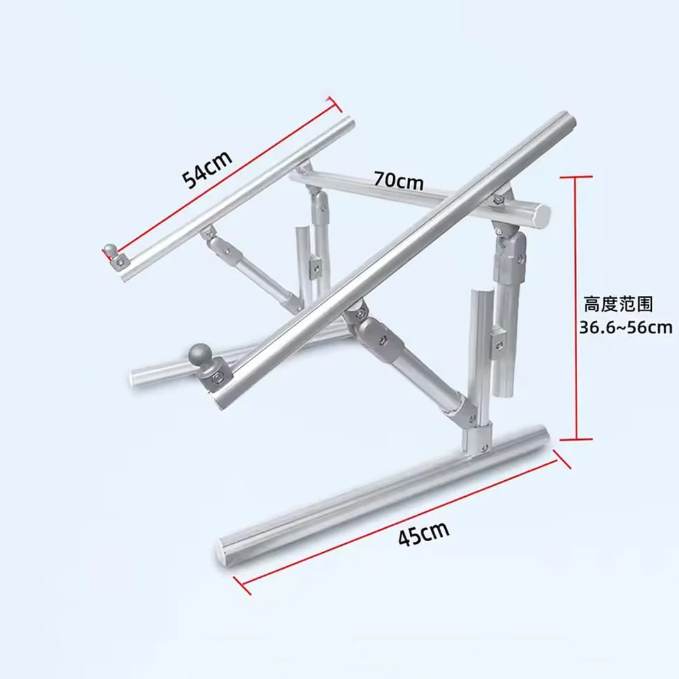 Soporte para punto de cruz, soporte ajustable de aleación de aluminio para punto de cruz y bordado con tensión de trinquete, soporte para bastidor de bordado artístico (70 cm)