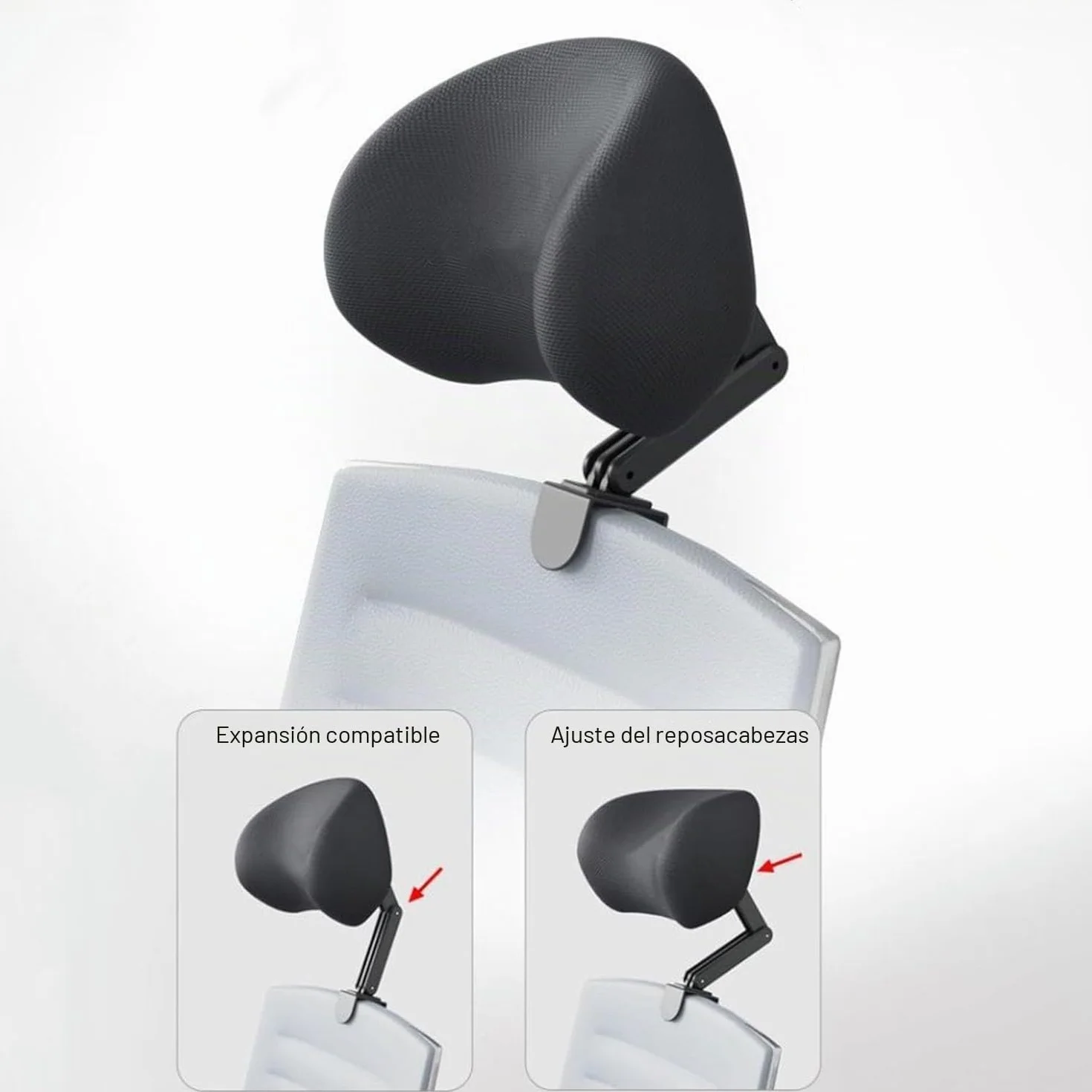Reposacabezas de espuma viscoelástica para silla de oficina, reposacabezas de silla acoplable, soporte de cuello de silla de escritorio, almohada de esponja elástica para la cabeza de altura y