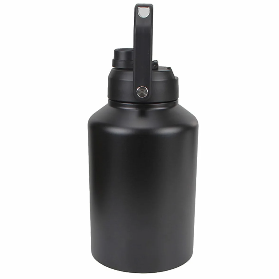 Botella de agua aislada con asa de tapa, gran capacidad de 3.8 L, para deportes, gimnasio, fitness, mantener el frío 48 horas caliente 24 horas