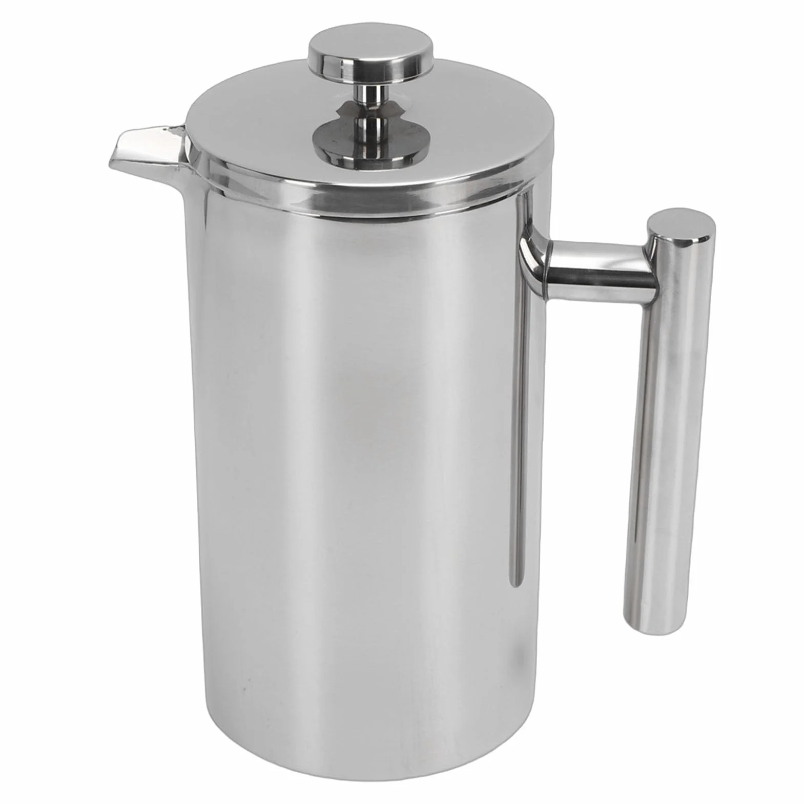 de Prensa Francesa de Acero Inoxidable, con Aislamiento de Doble Pared a Prueba de Herrumbre, café Puro y Fuerte, té Caliente y Chocolate, Mantiene Caliente la Leche Espumosa, (1000ml)