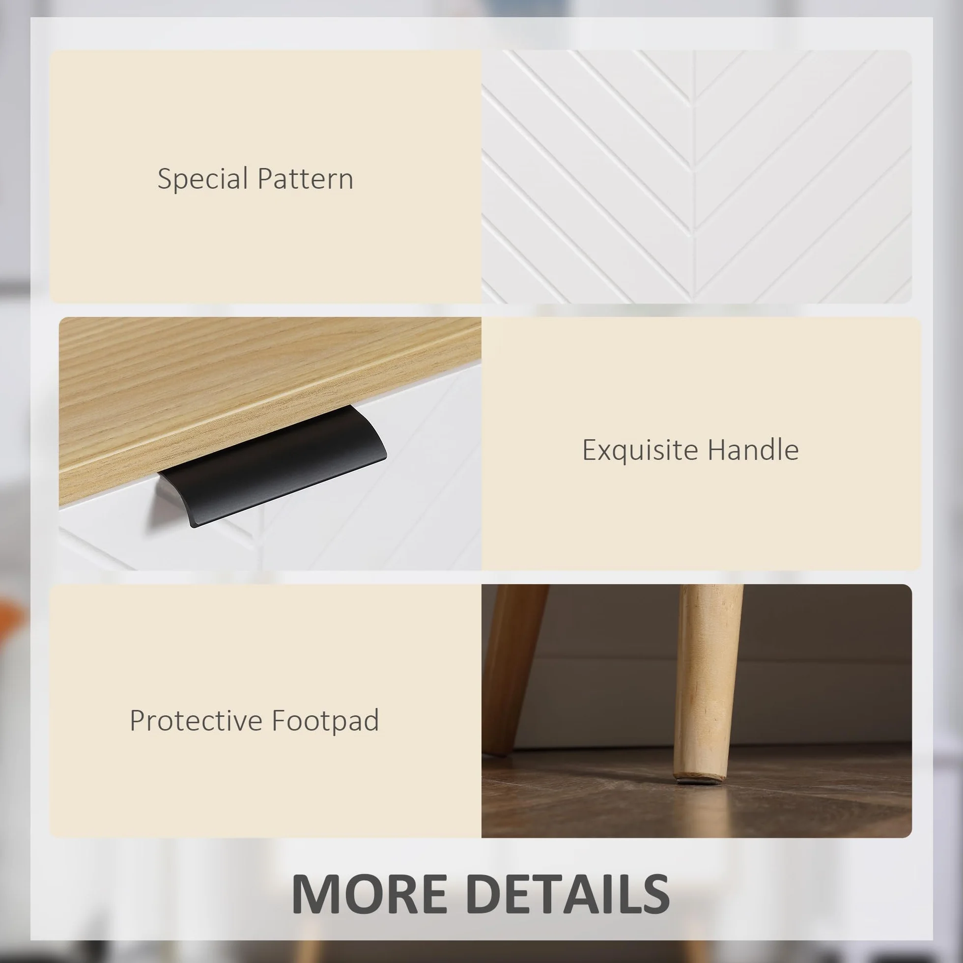 HOMCOM Moderno Armario Multiusos en Aglomerado y Madera de Pino con Estante Interno Ajustable en 3 Niveles, Mueble para Entrada Salón Cocina y Baño, 77x35x77,5 cm