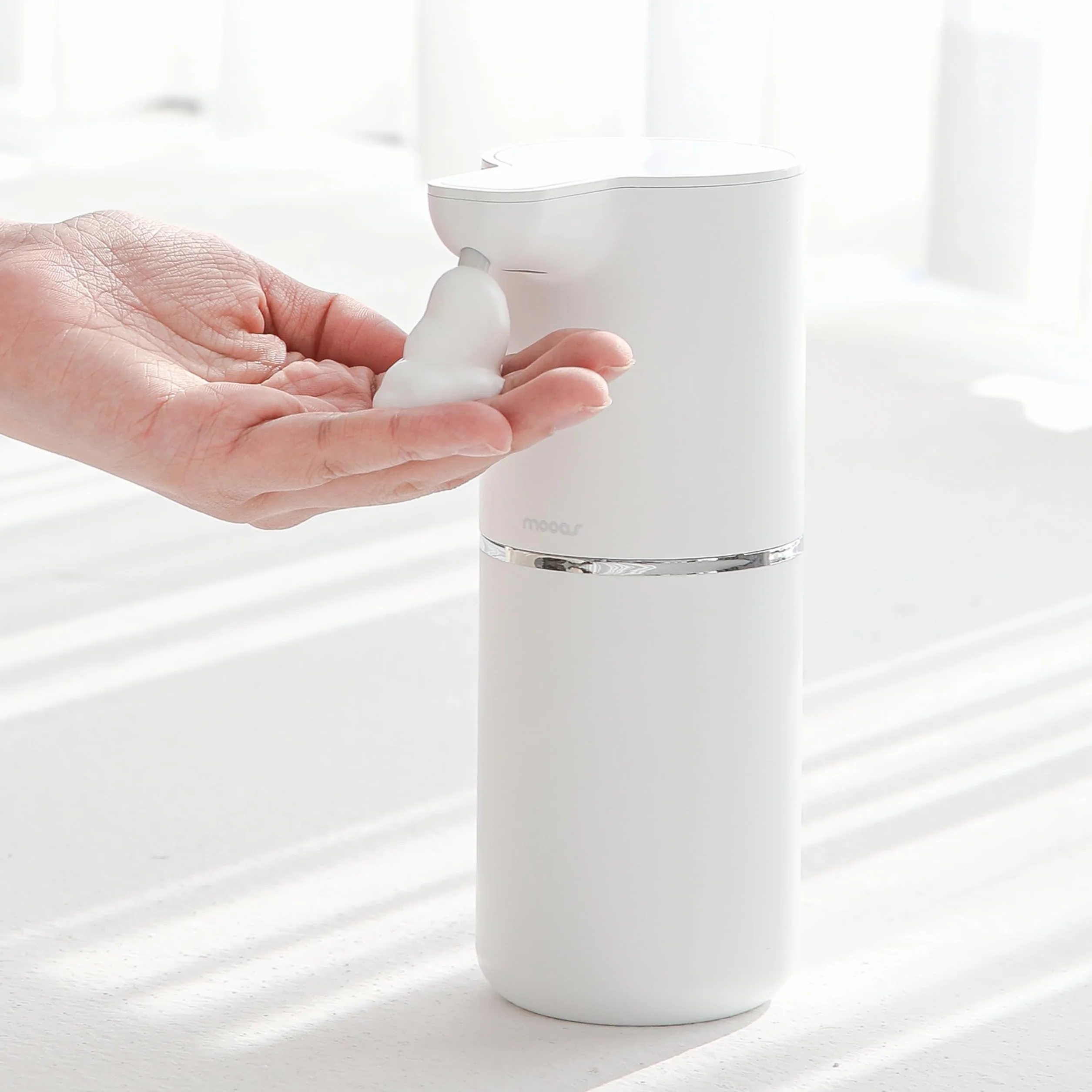 mooas Pure Wash Soft Bubble Dispensador automático de jabón de 340.2 g