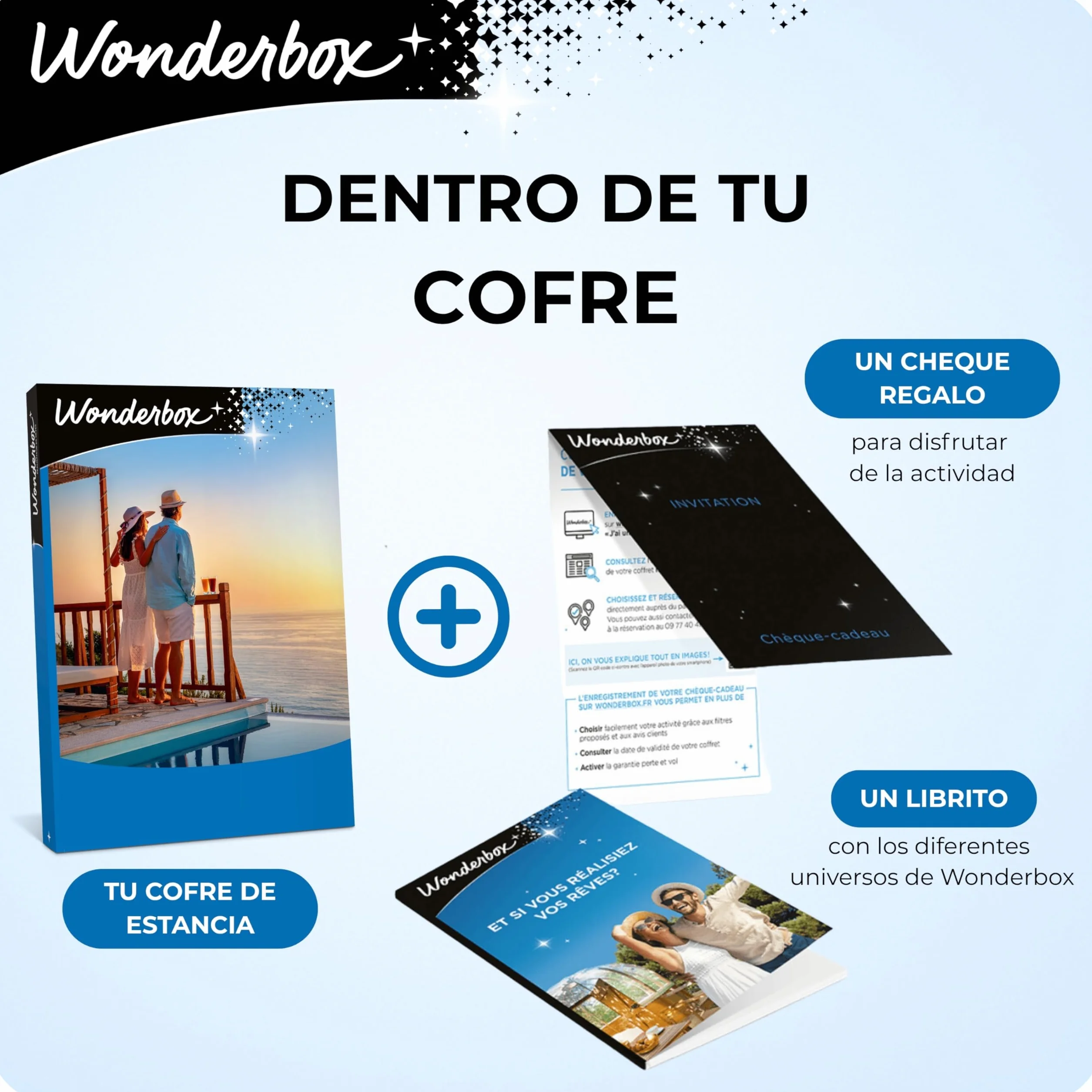 WONDERBOX - Caja Regalo - Escapada Enológica - para 2 Personas | 1 noche con desayuno y visita a bodega y/o cata - Más de 100 estancias - Bodegas con D.O, hoteles de 4*, hoteles rurales