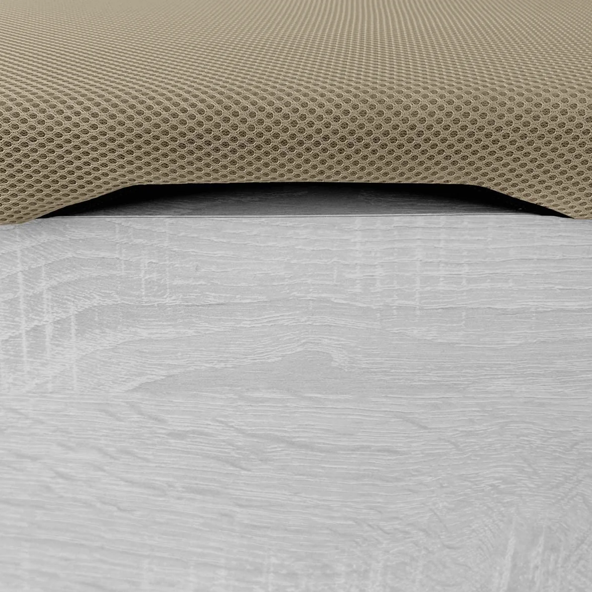 Somnia Descanso - Pack Colchón Viscoelástico Bombay Reversible + Canapé Madera Abatible Gran Capacidad | Color Polar 105 x 200