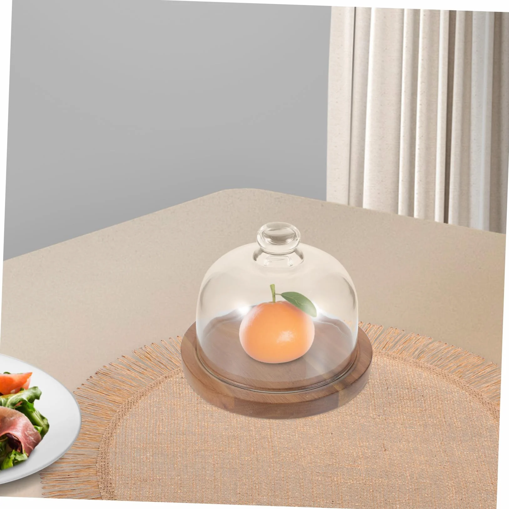 Mobestech Soporte Mini de Pastel con Tapa de Vidrio y Plato para Postres Bandeja para Snacks para Fiestas y Picnics Diseño Elegante y Funcional