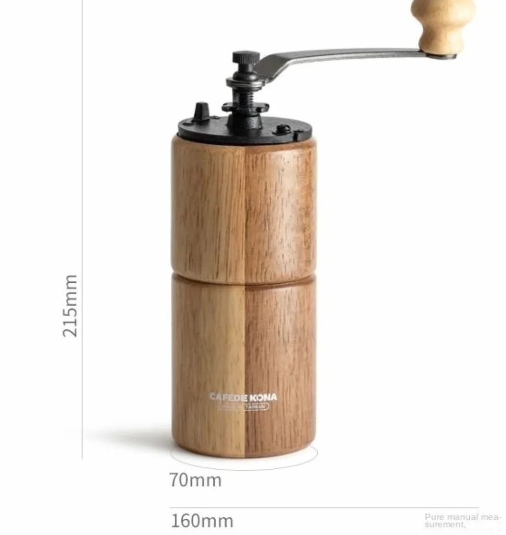 Molinillo Café Oficina Molinillo De Café Manual Rebabas Cónicas Para Espresso Fino Grueso Ajustable Portátil Vintage Moledor de Cafe(A)