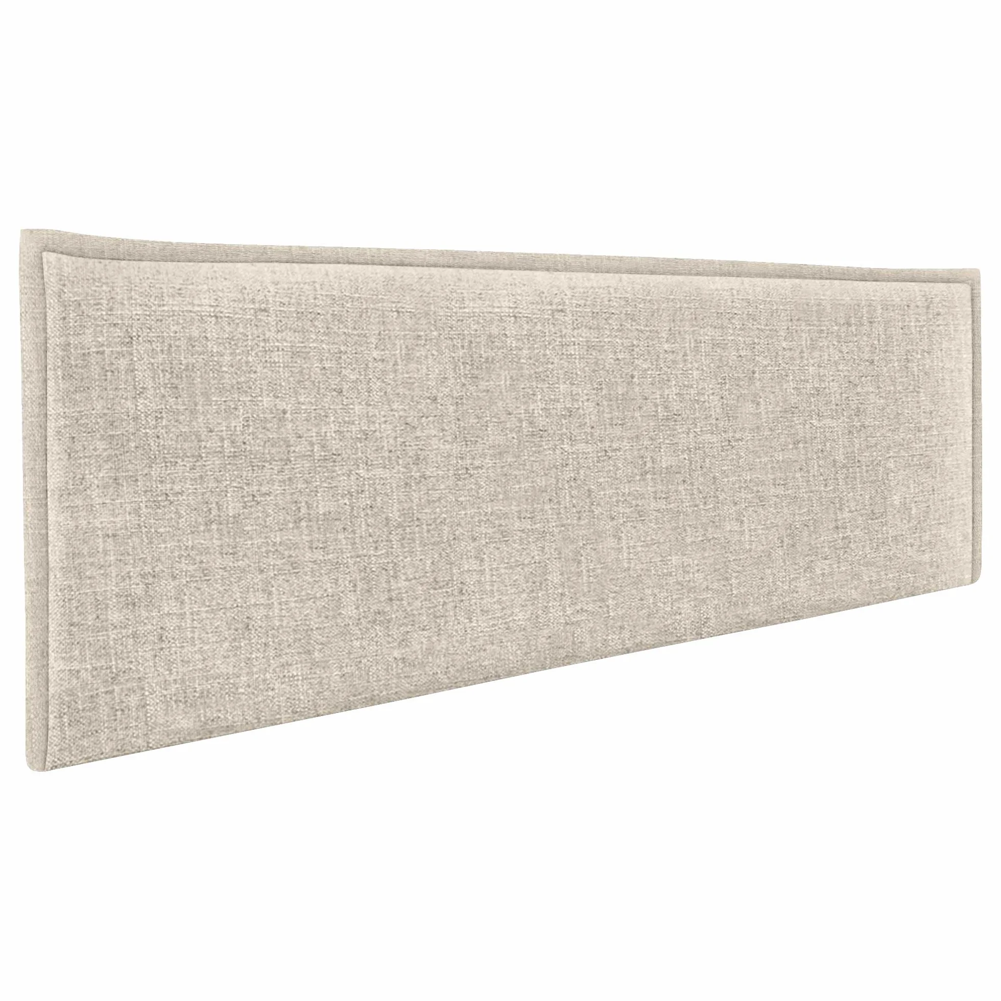 DHOME Cabecero de Lino Natural Liso con Ribete Cabezal Tapizado Cama Dormitorio Moderno Top Trending (Beige, 160cm (Camas 150/160))