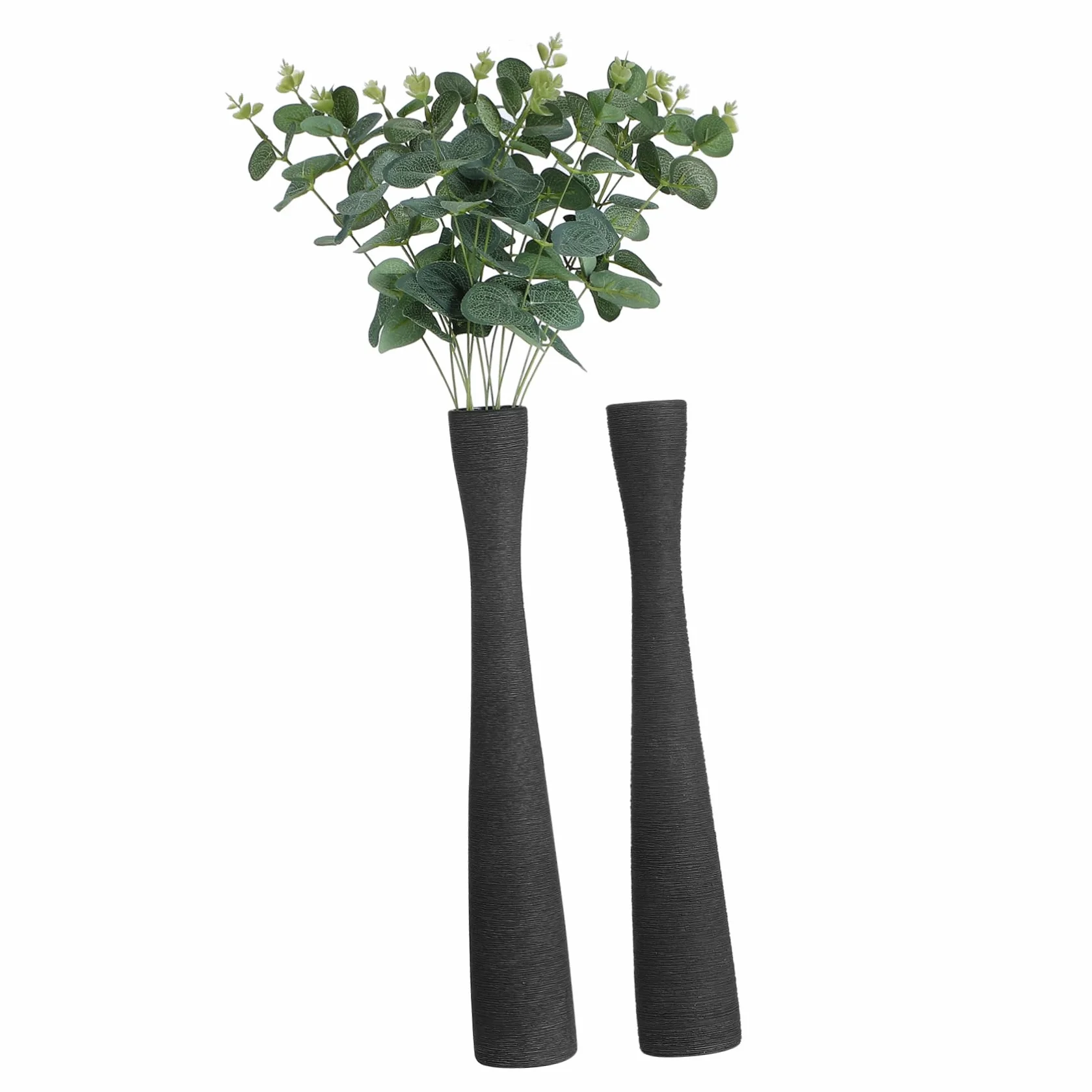 2piezas Jarrones De Cerámica para Cuello Estrecho Centro De Mesa y Decoración