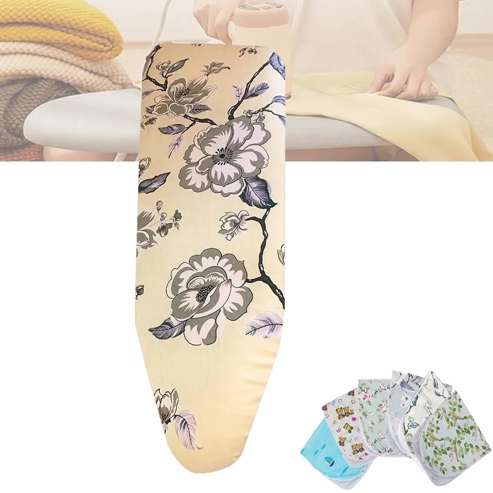 Funda for Tabla de Planchar Resistente al Calor 15 x 48 Pulgadas, Acolchado Grueso con elástico, Ajustable(Birdie,14x40 Inch(100x34cm))