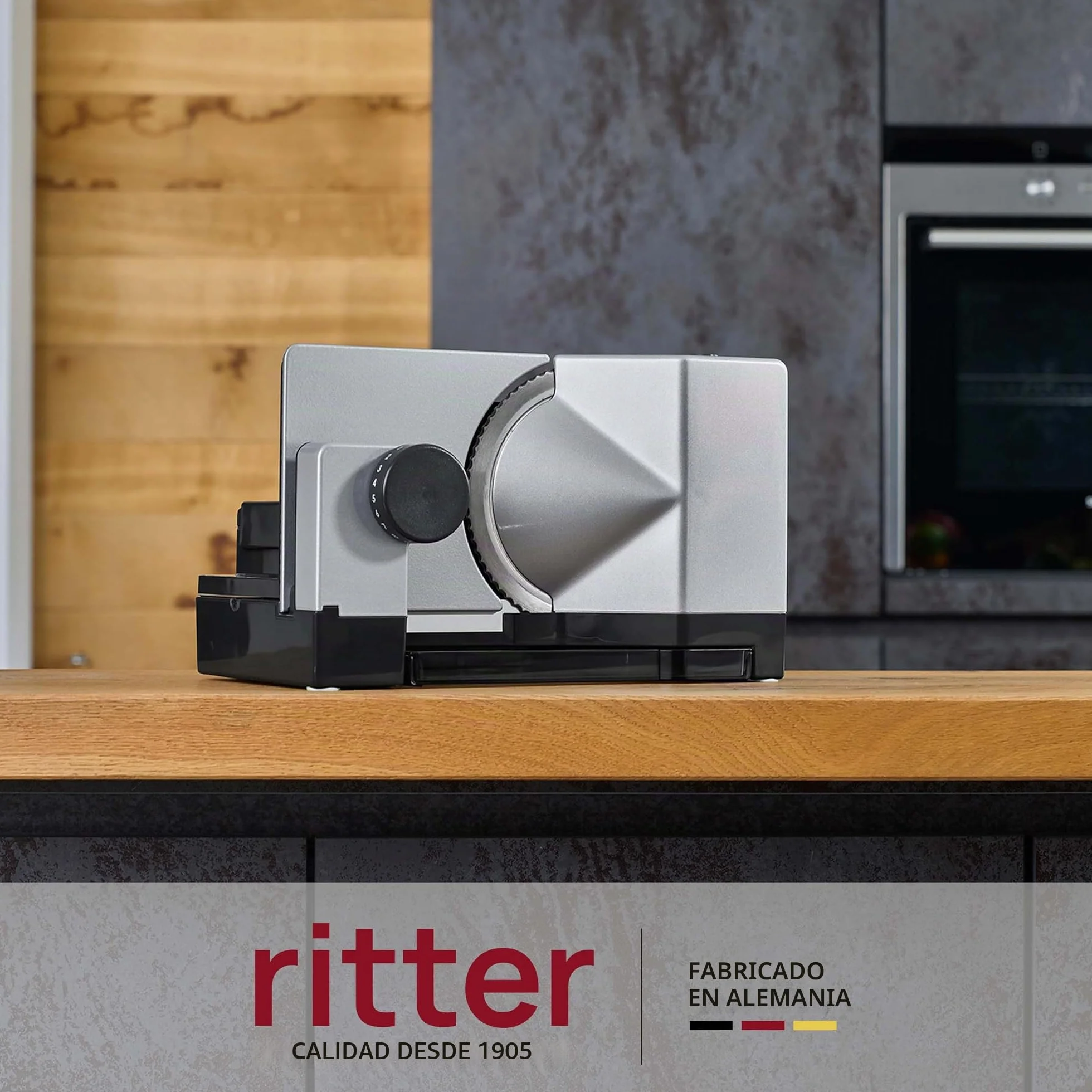 Cortafiambres ritter E 18 Duo Plus, cortafiambres eléctrico con motor ecológico, made in Germany