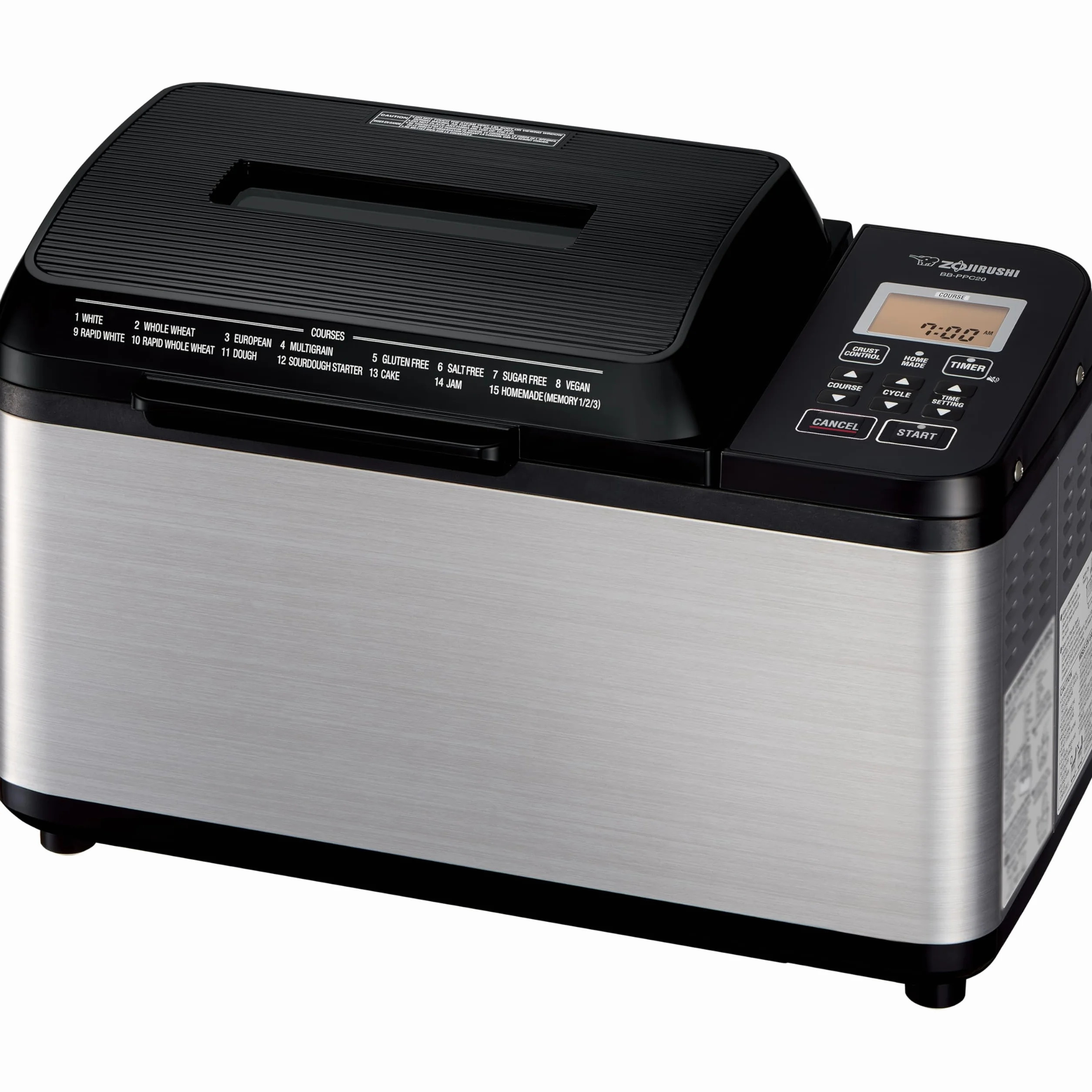 Zojirushi Virtuoso Plus BB-PPC20BA Home Bakery, sin PFAS