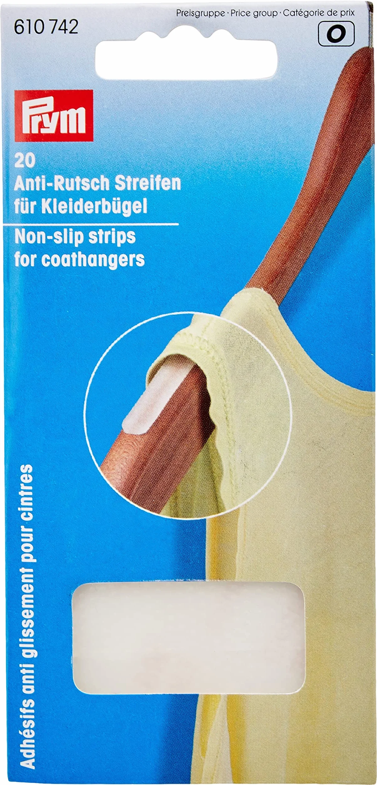 Antideslizantes para Perchas Plástico Blanco Prym 20 Unidades