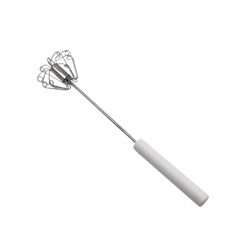 Batidor Varillas Cocina Batidora Manual De Acero Inoxidable For El Hogar, Batidor De Huevos, Espumador De Leche, Herramienta Multifunción, Utensilios De Cocina Barillas Batir Batidor De Huevo(White)