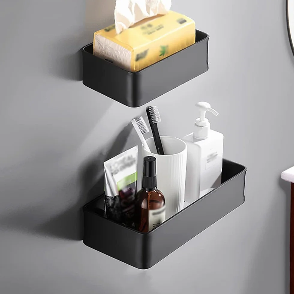 Estantes de baño exquisitos Estante de baño para carrito de ducha, estante de almacenamiento de champú para ducha de pared, soporte de papel higiénico, estante de drenaje Estante organizador de baño d