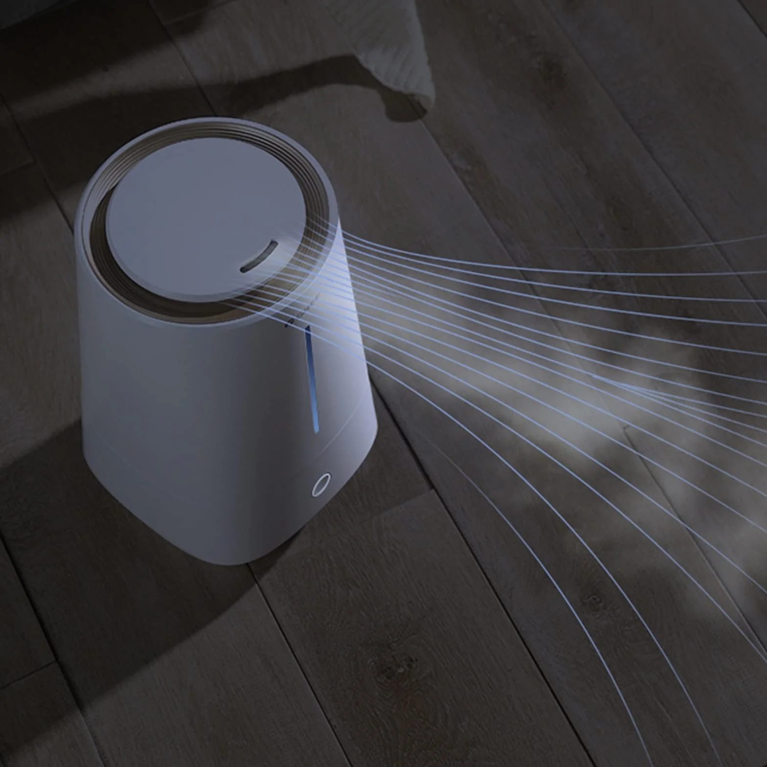 Humidificadores de Aire Humidificador, humidificadores de Aire ultrasónico for bebés de Dormitorio Grande Inicio, Ultra silencioso, Apagado automático Silencioso Humidificadores