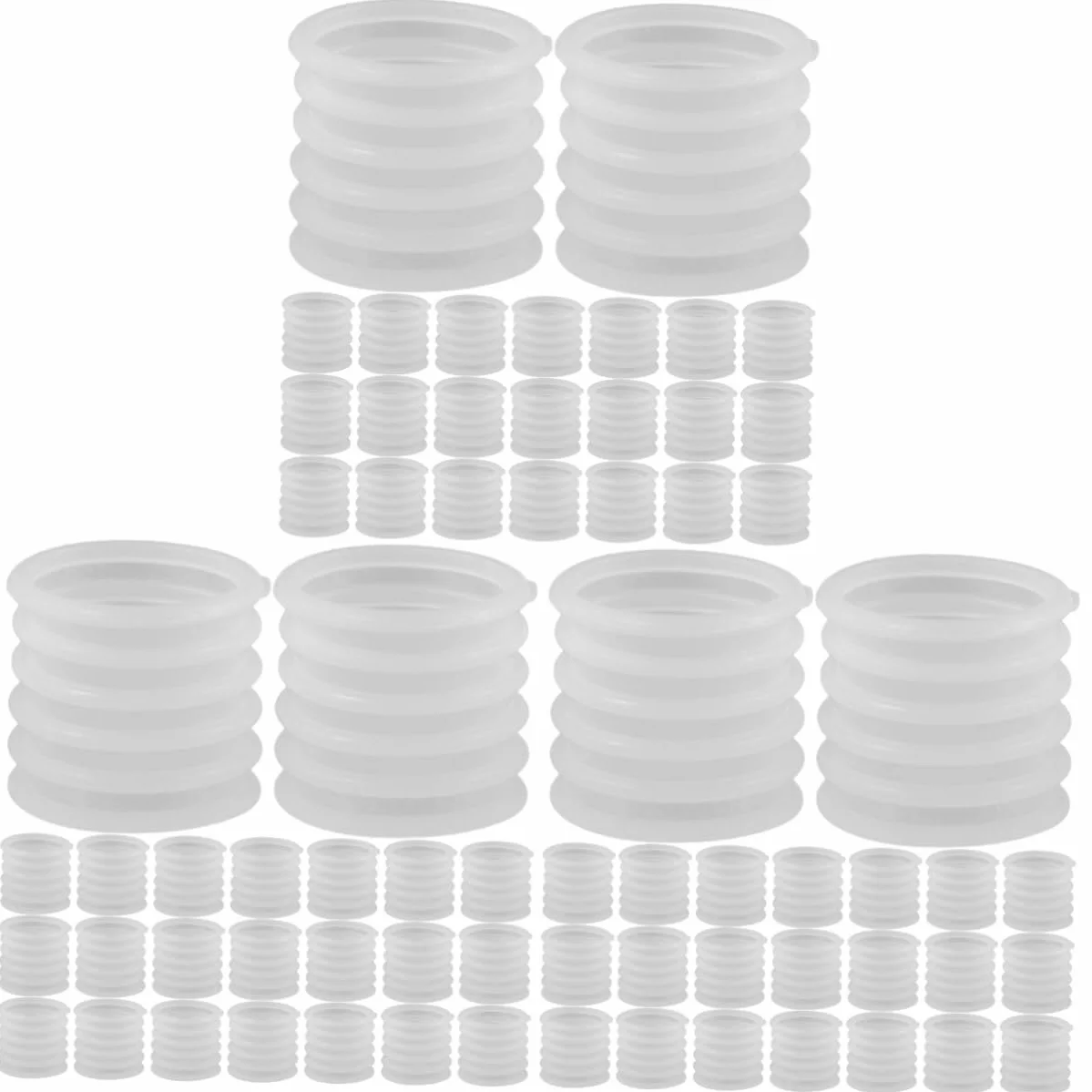 Cabilock 300piezas Fundas Antideslizantes para Perchas De Silicona Agarre para Hangers Accesorios para Ropa para Tiendas y
