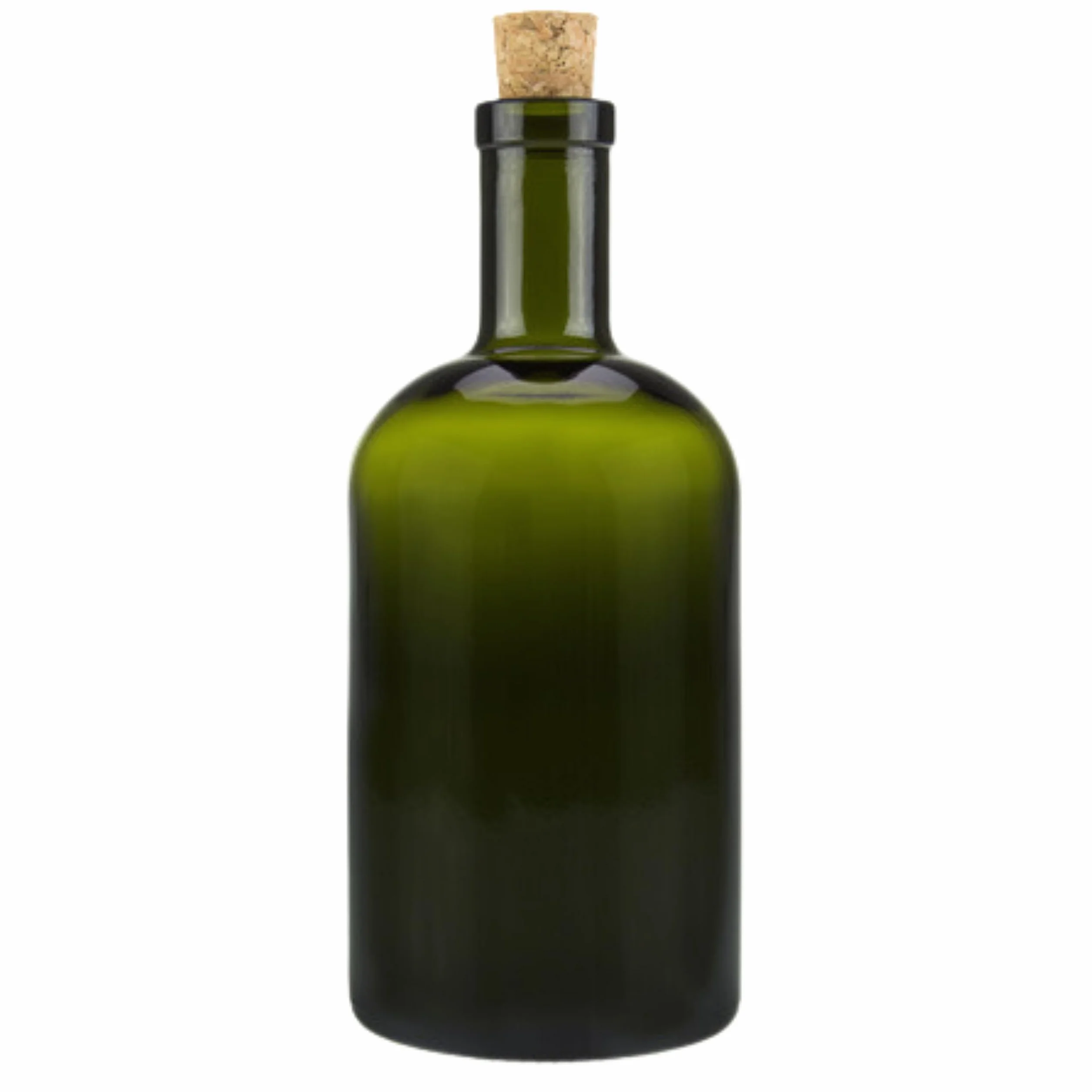 mikken 6 botellas de cristal verde y marrón de 500 ml con corcho.