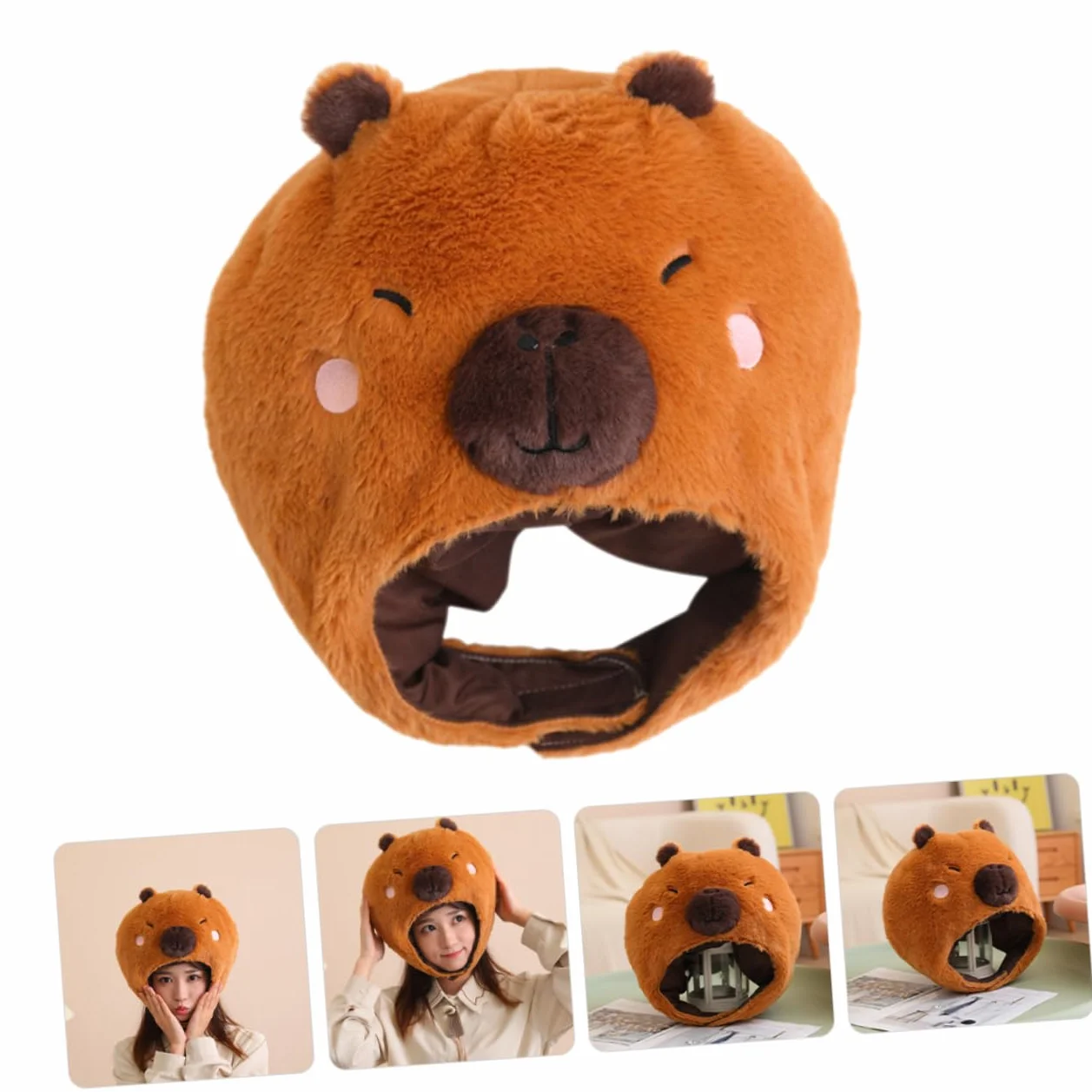 Sombrero De Peluche Divertido Diseño De Agua Dulce Accesorio De Fotografía y Disfraz Para Fiestas y Cosplay