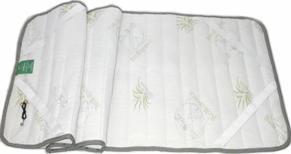 Base Magnética de Imanterapia con 9 Bandas, Tratamiento Aloë Vera e Hilo de Plata 135x190 cm