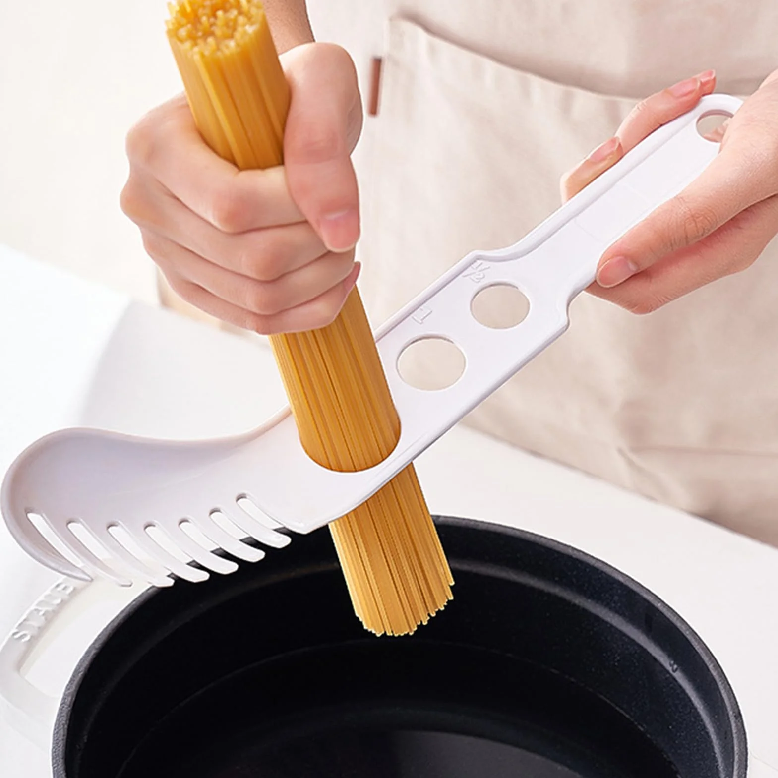Medidor de Espaguetis Multifuncional 8x31.2 cm Utensilio de Cocina