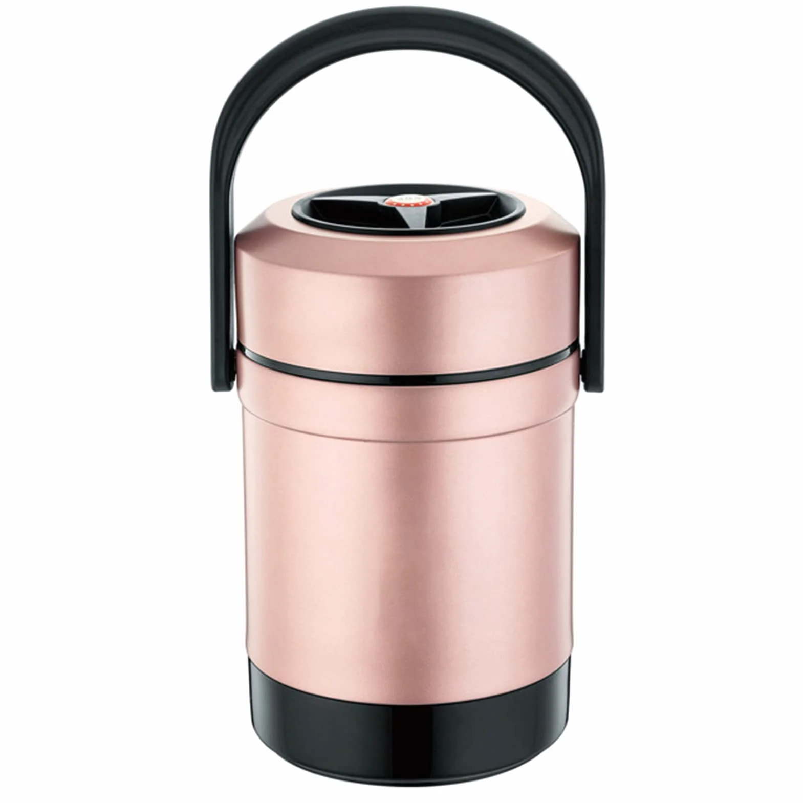 Acero Inoxidable 2.6L Termo De Alimentos Cuadrícula De Tres Niveles Conservación De Gran Capacidad, Adecuado para Trabajadores De Oficina, Estudiantes, Niños, Ancianos, Etc,B,2.6L