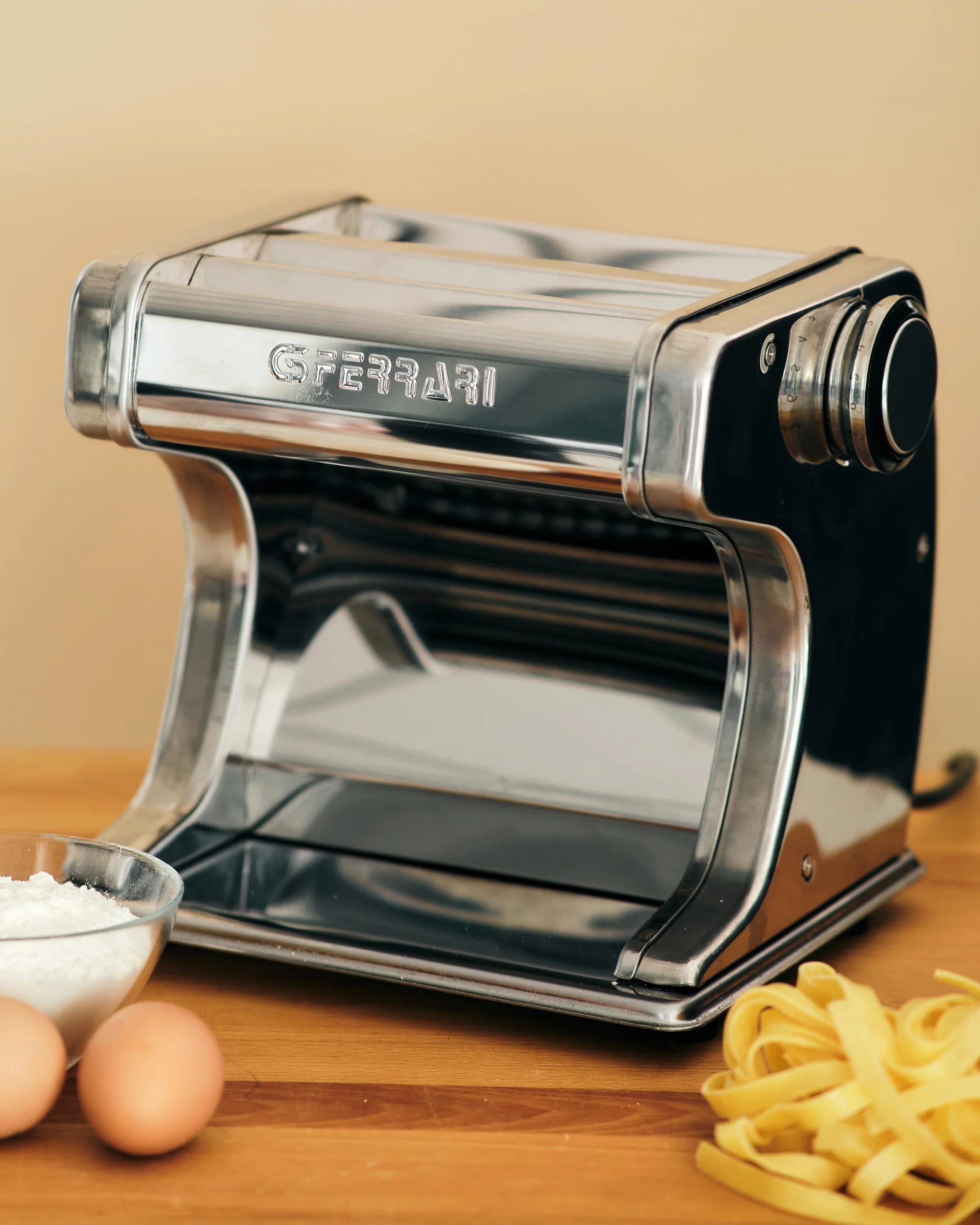 G3 Ferrari G20125 - Laminadora profesional, máquina para pasta con motor, 70 W, acero inoxidable