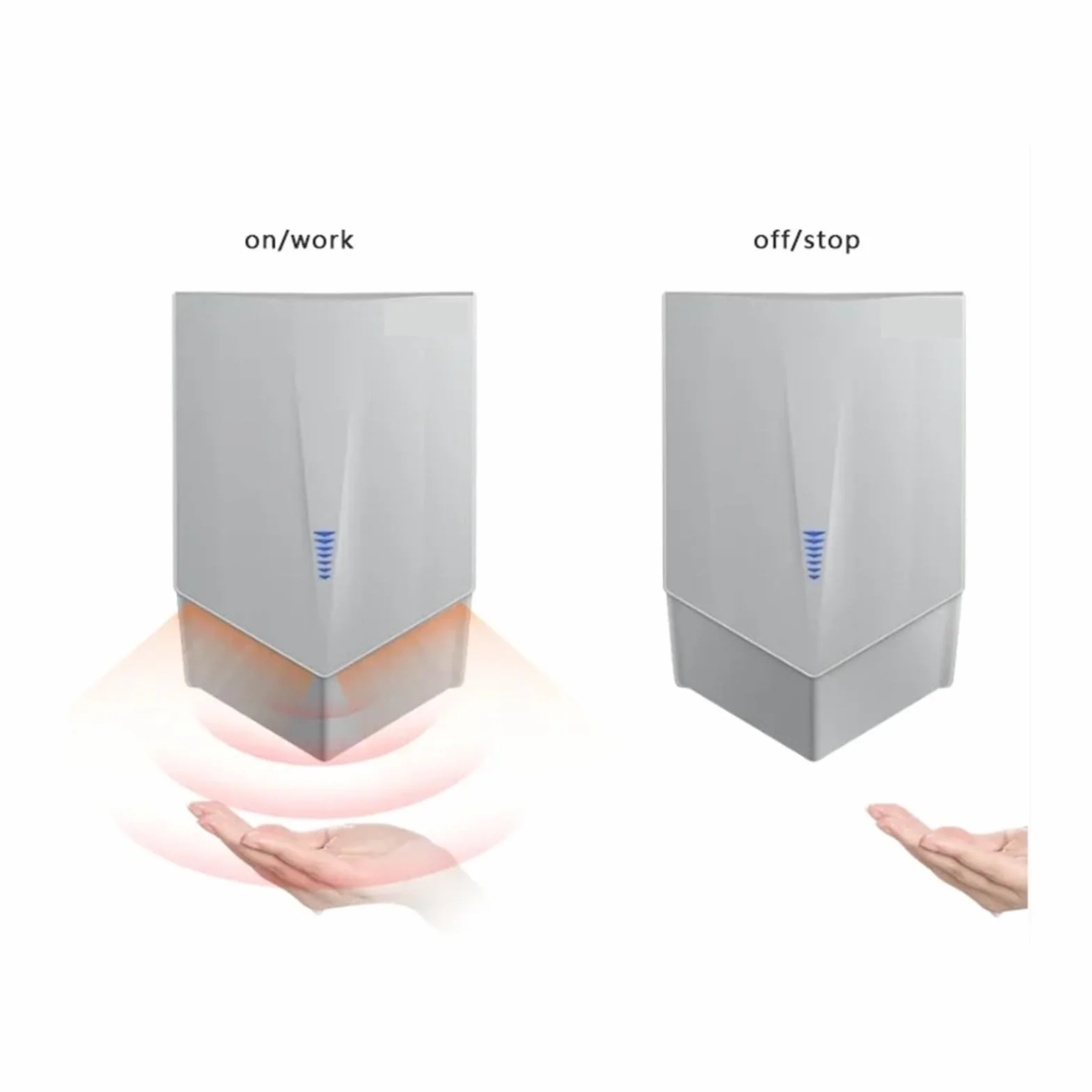 Secador de Manos eléctrico automático con Chorro de Aire en Forma de V for baños comerciales