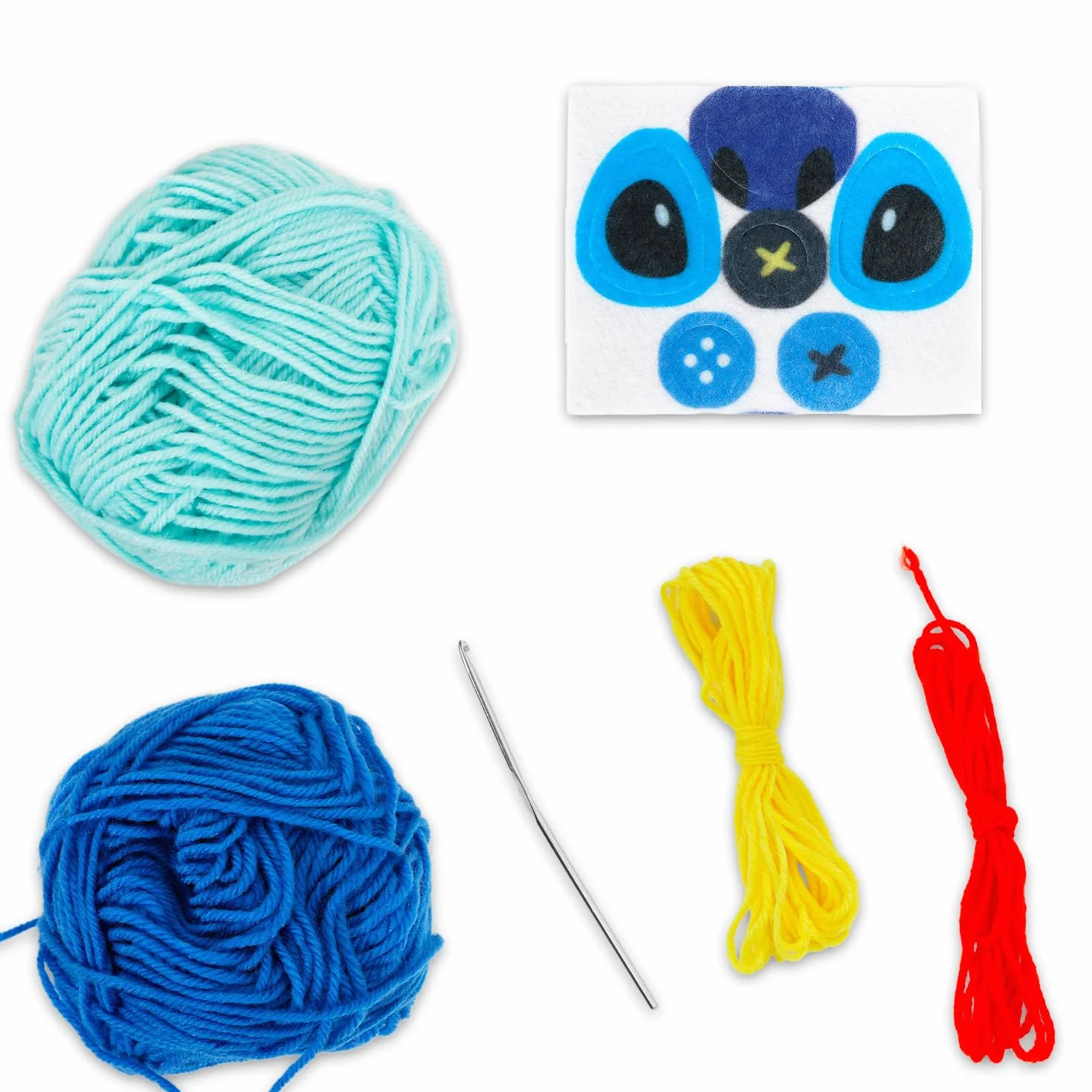 Lilo and Stitch Kit de ganchillo para principiantes, paquete con patrones de ganchillo de puntada y Scrump, hilo, calcomanías, más | Kit de manualidades Disney para niños
