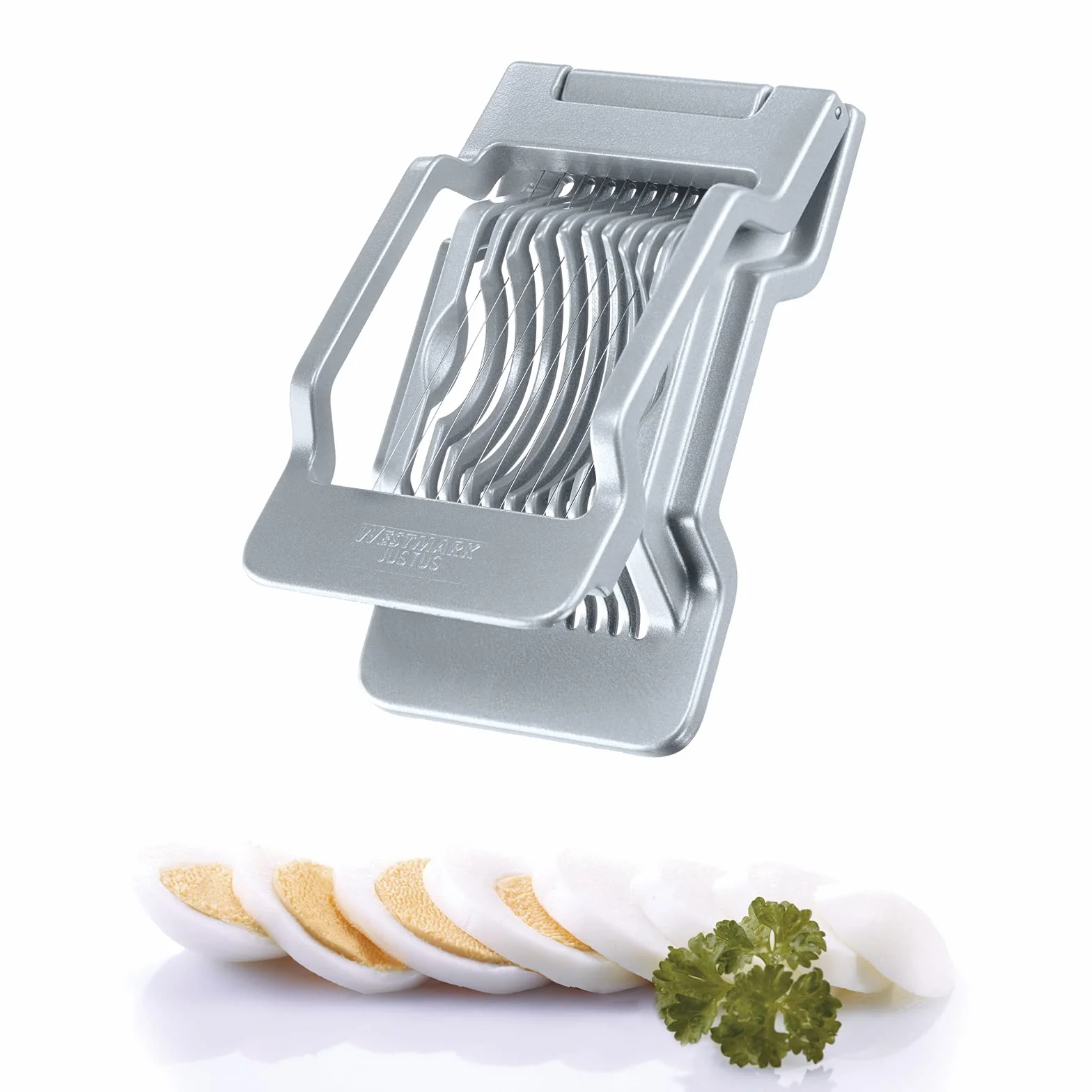 Westmark Cortador de huevos de acero inoxidable, aluminio, gris
