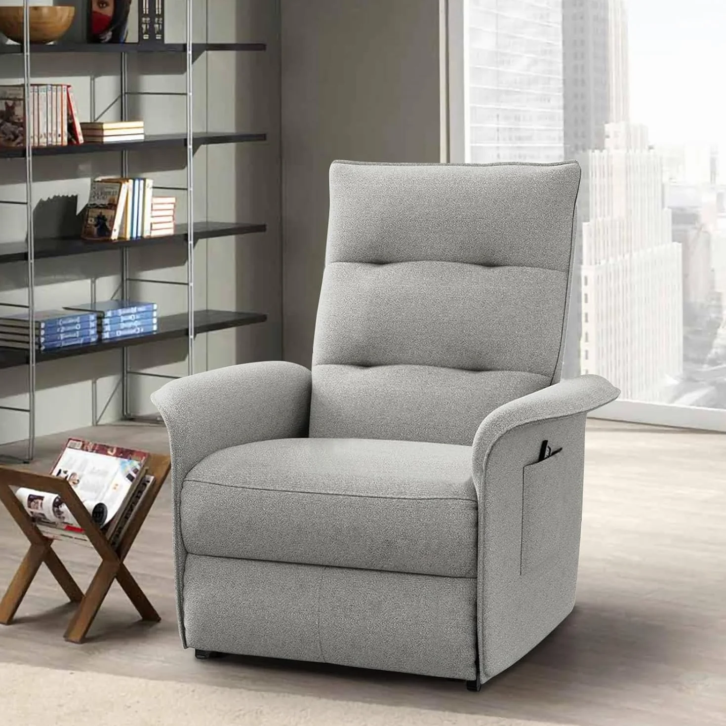 Sillón Relax Eléctrico con Respaldo Inclinable, Capacidad 150 kg - Elegancia y Confort para el Hogar y la Oficina