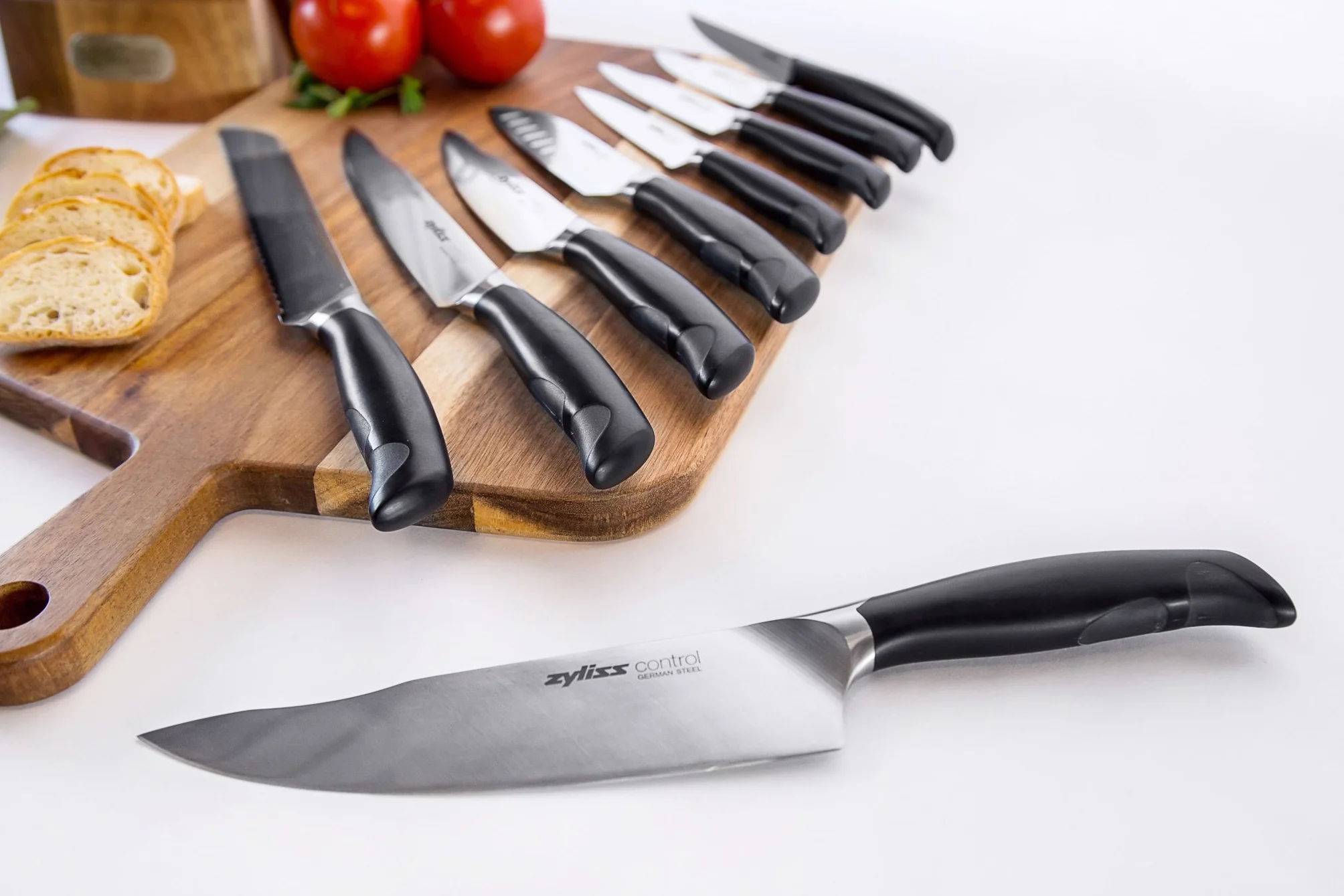 Zyliss - Cuchillo de Control, Color Negro, Negro/Plata, 16,5 cm