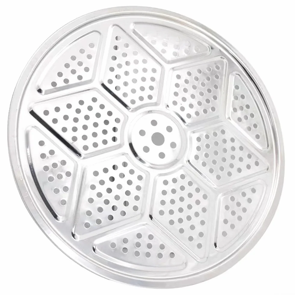 Bandeja de vapor de acero inoxidable 304, redonda para cocinar al vapor, 29 cm