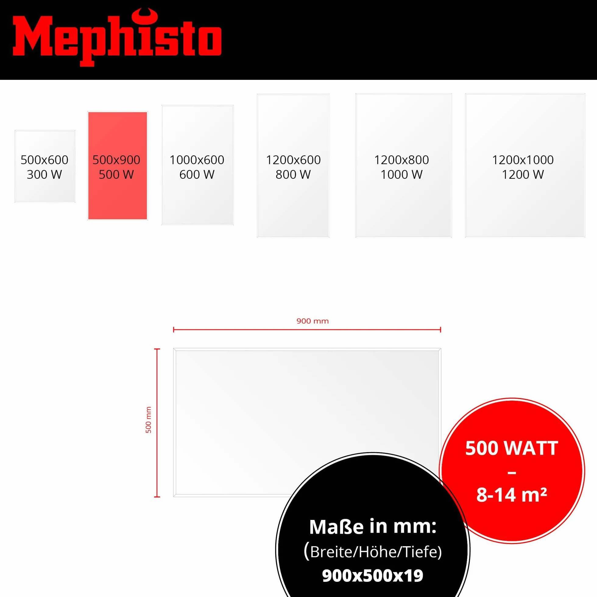 Mephisto Calefacción por infrarrojos, calefacción de pared y techo, ahorro de energía, calefacción eléctrica, incluye control remoto y termostato, control de aplicaciones Wi-Fi 300-1200 W, potencia en