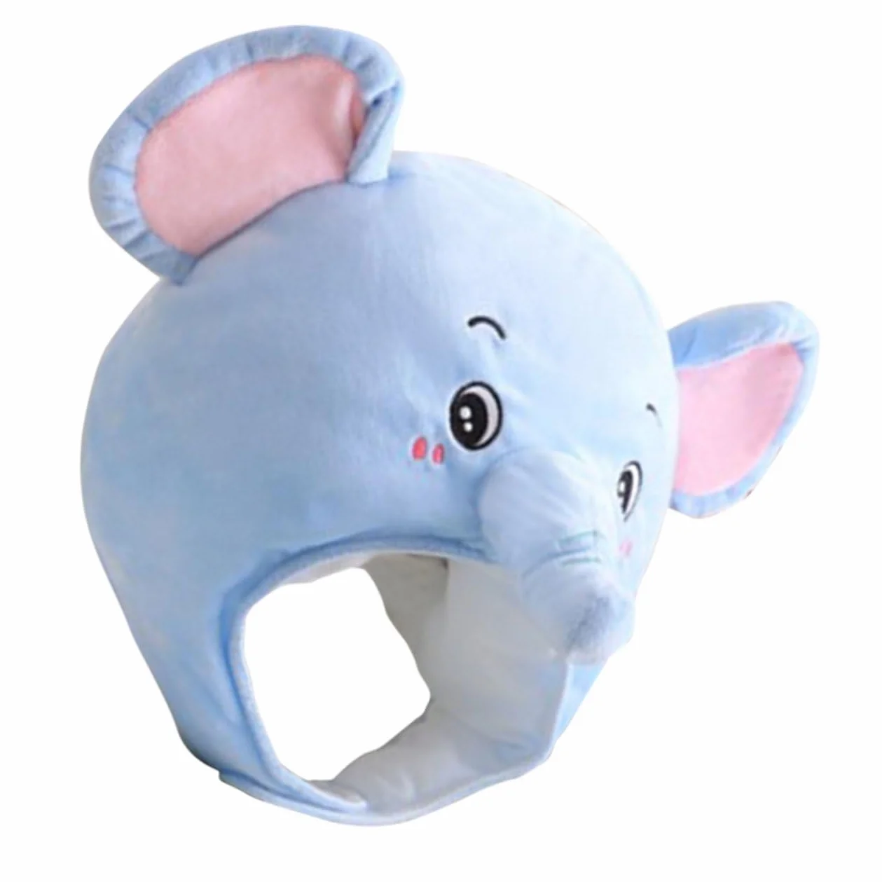 CHILDWEET Sombrero de Elefante de Peluche para Fiesta y Fotos 1 Pieza | Felpa Relleno de Algodón Pp, Diseño Clásico y Decorativo, Ligero y Portátil para Hombres y Mujeres