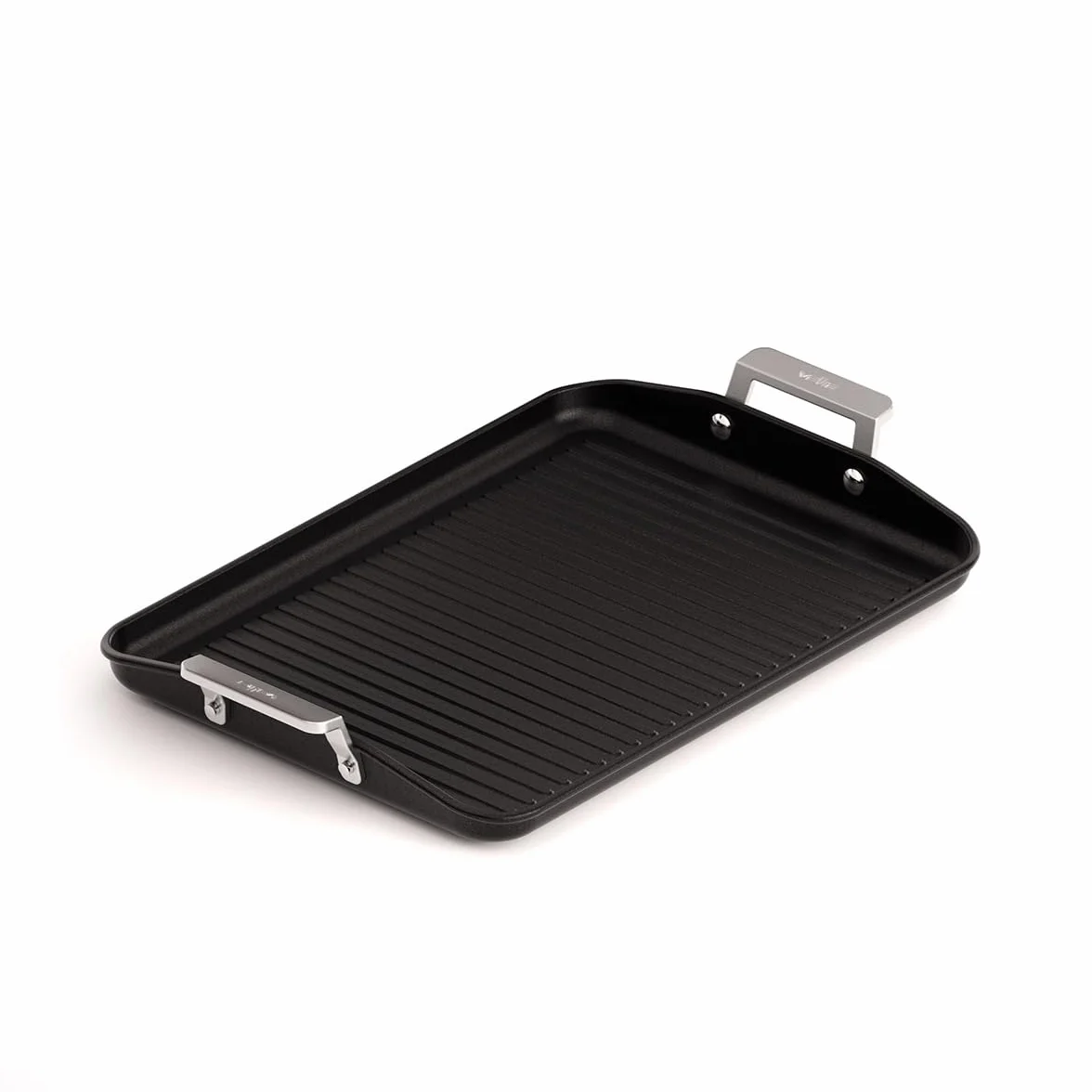 Valira Aire - Grill Premium de 34x25 cm hecho en España, aluminio fundido con antiadherente reforzado, apto para inducción