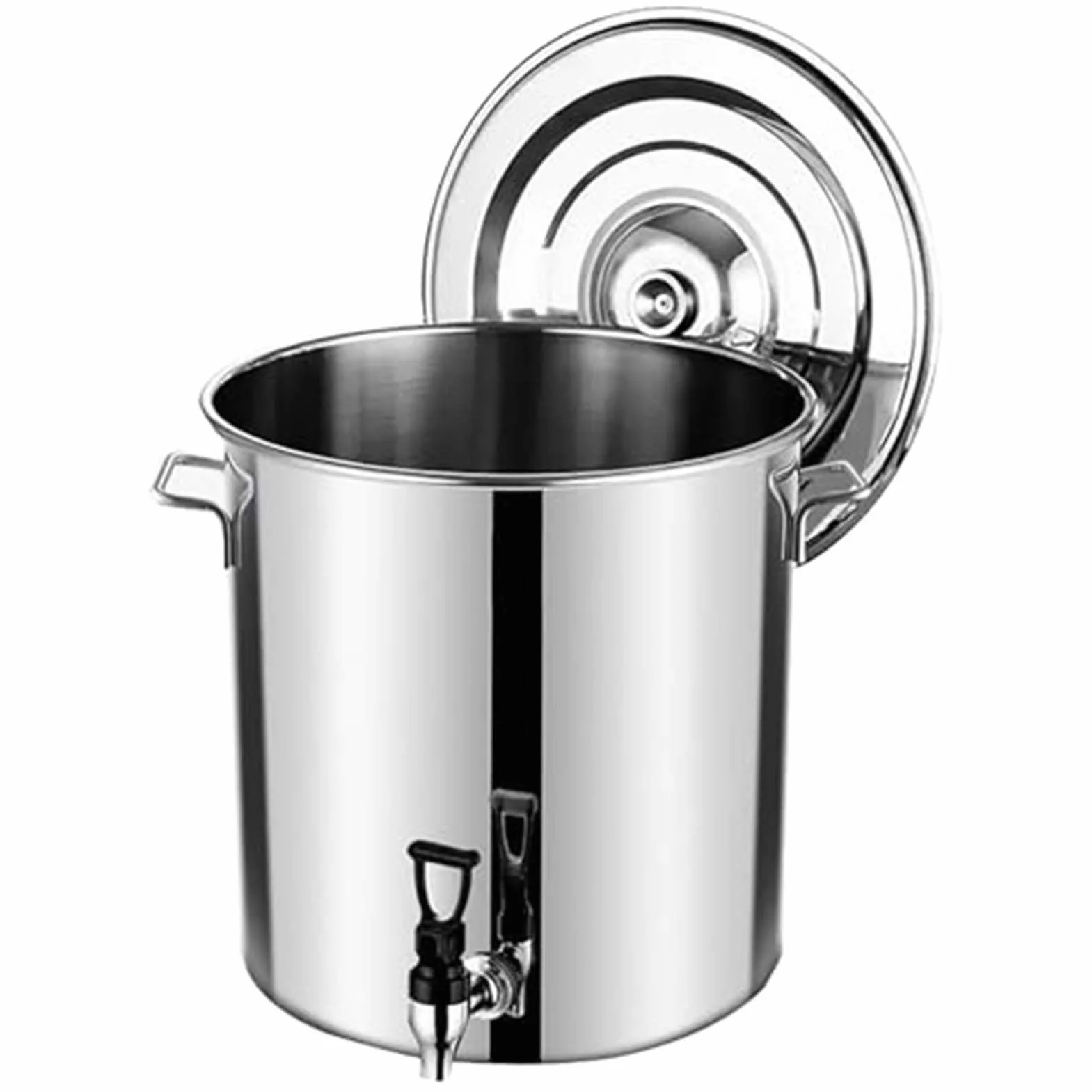 THEGA Hervidor De Cerveza Casero De Acero Inoxidable Resistente con Grifo, Olla De Calidad Comercial Y Lata para Leche Espesa con Grifo, Elaborar Cerveza(10L/9.4QT)