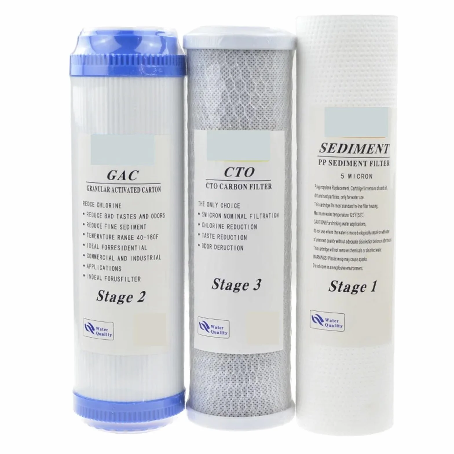 Purificador de agua Cartucho de filtro de 5 etapas Membrana RO de 75 Gpd | Filtros de agua del sistema de ósmosis inversa for el hogar