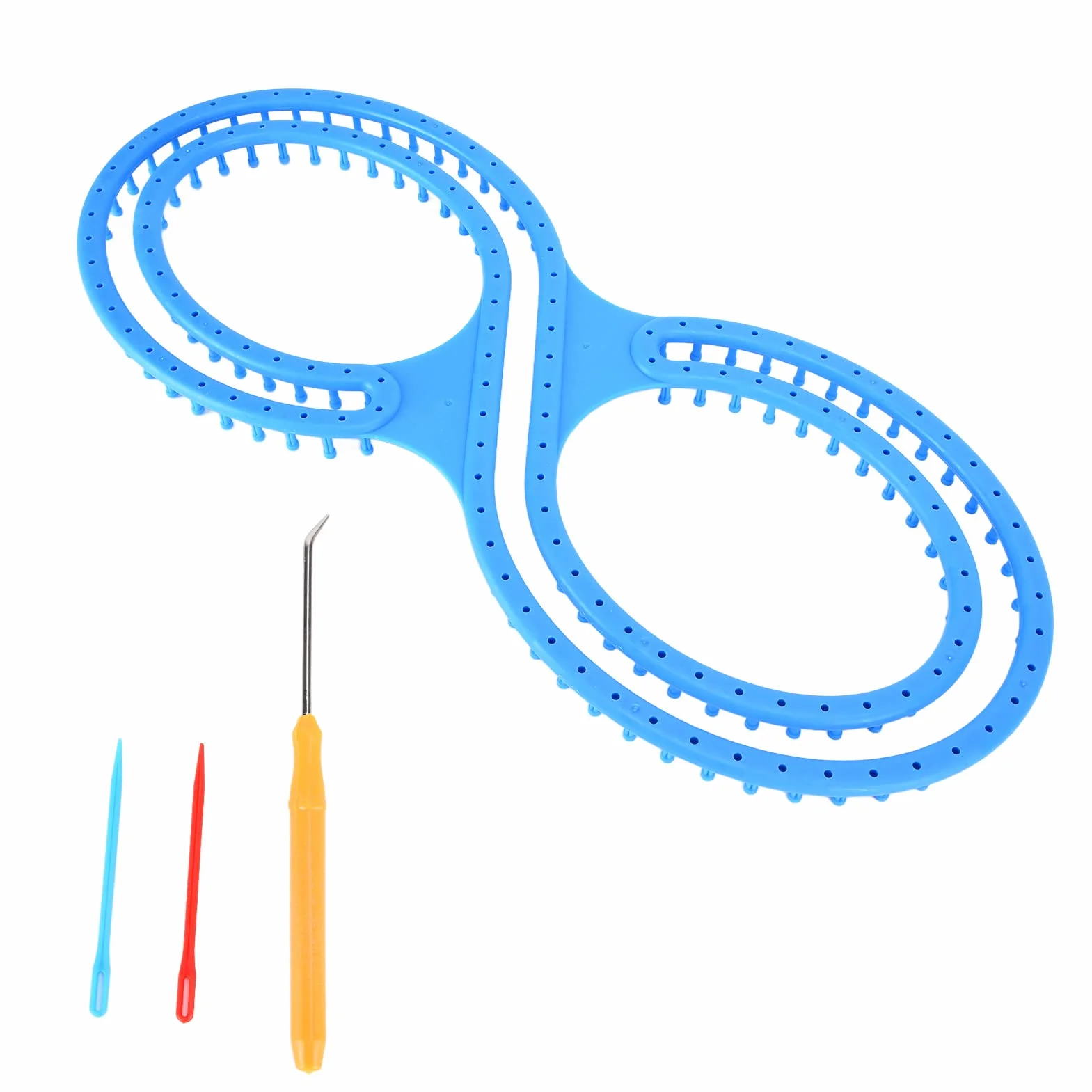 Tbest Ft Collection Knitting 8 S Plastic e Kit con Aguja de Sutura de Ganchillo o Manta de Bricolaje Calcetines Bufanda Sombrero Ft Herramientas de Tejer y Ar