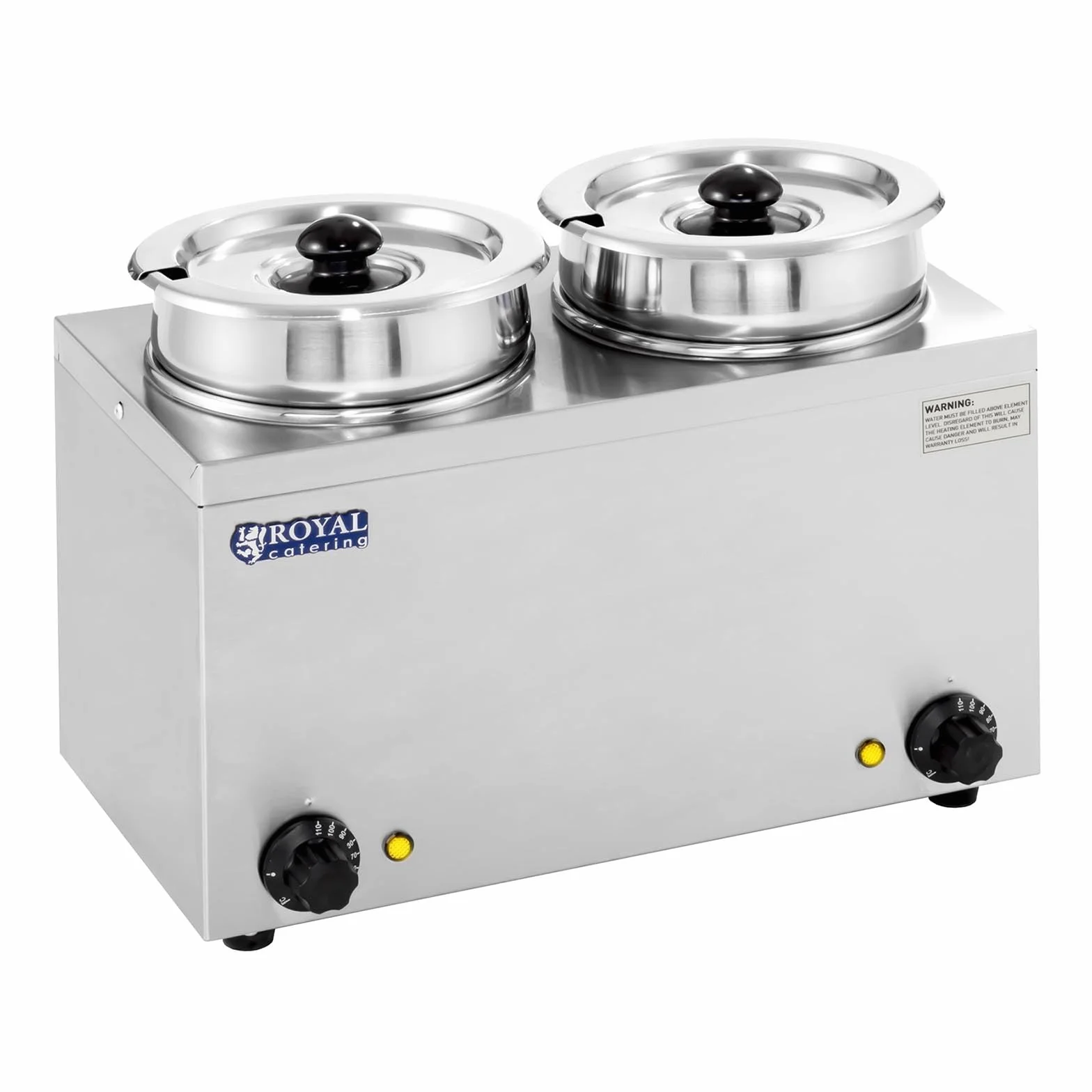 Royal Catering RCBM-2/4R Baño María Hotpot 2 x 2,75 L 300 W