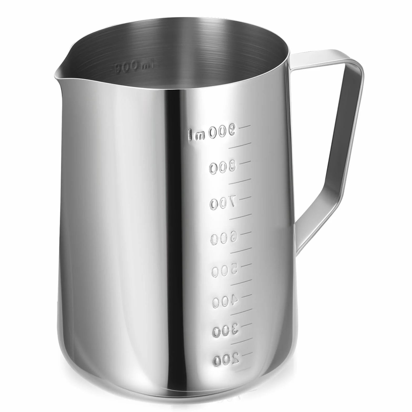 Jarra Medidora de Acero Inoxidable 1 L Vaso Batidora para Bar Cafetería