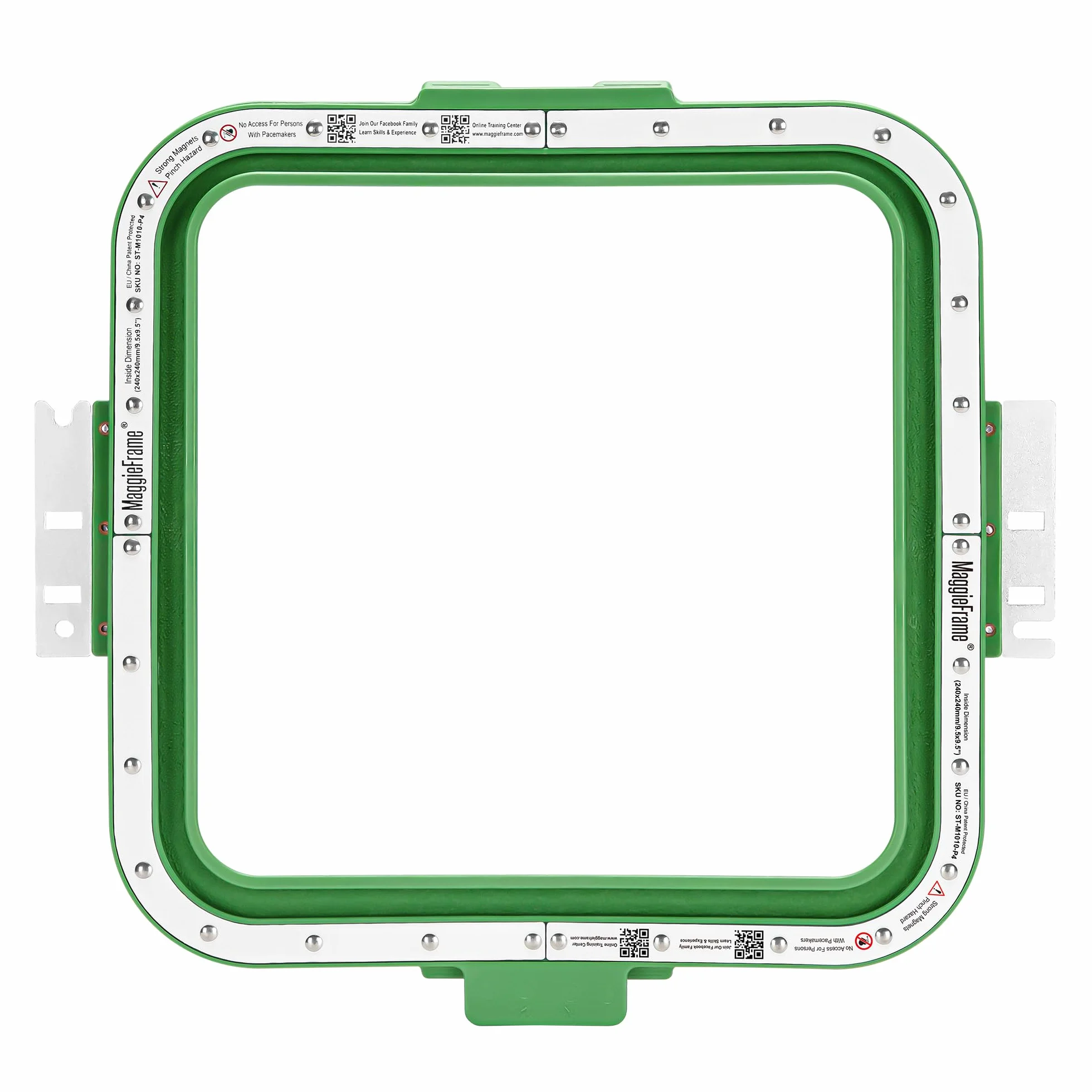 Brewland Bastidor de bordado magnético 240x240mm para BAI V22 V22-2 M22 | Compatible con BAI KESI 1204/1504, KESI 1206/1506; 9.5x9.5inch