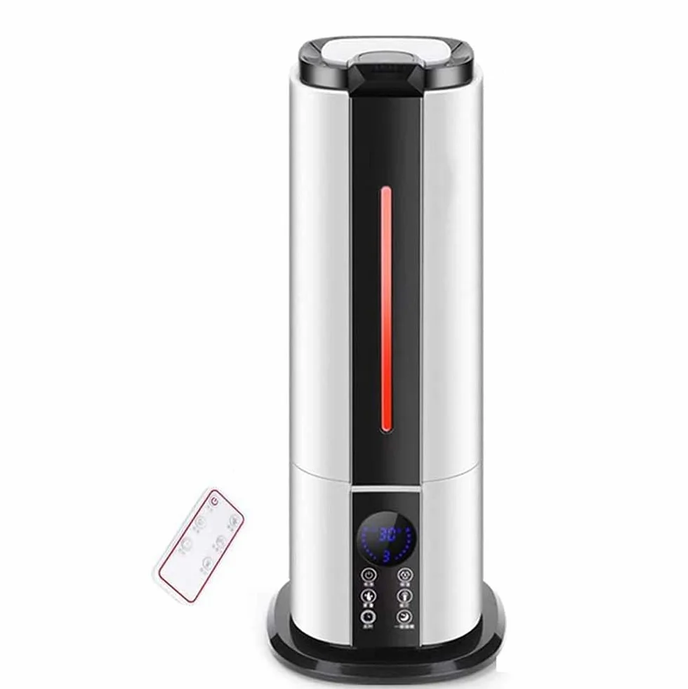 Humidificadores para Dormitorio Humidificadores industriales Humidificadores de Niebla fría para Habitaciones Grandes Humidificadores de pie Air Whisper Apagado automático y f,