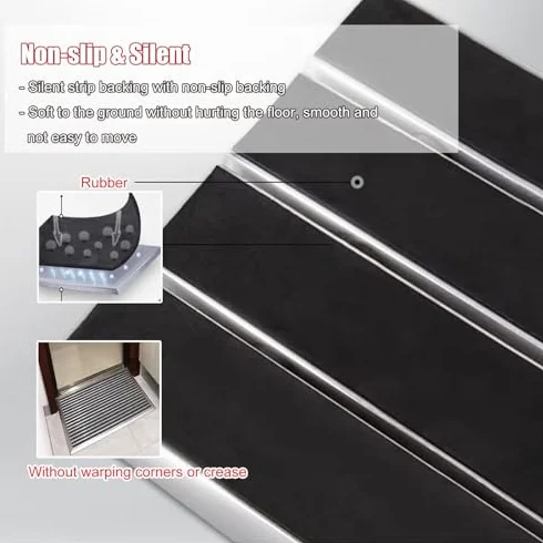 Alfombrillas de barro resistentes, absorbentes para interiores, para entradas, patios y garajes, ideal para dueños de perros para mantener los suelos limpios y evitar el desorden, diseño