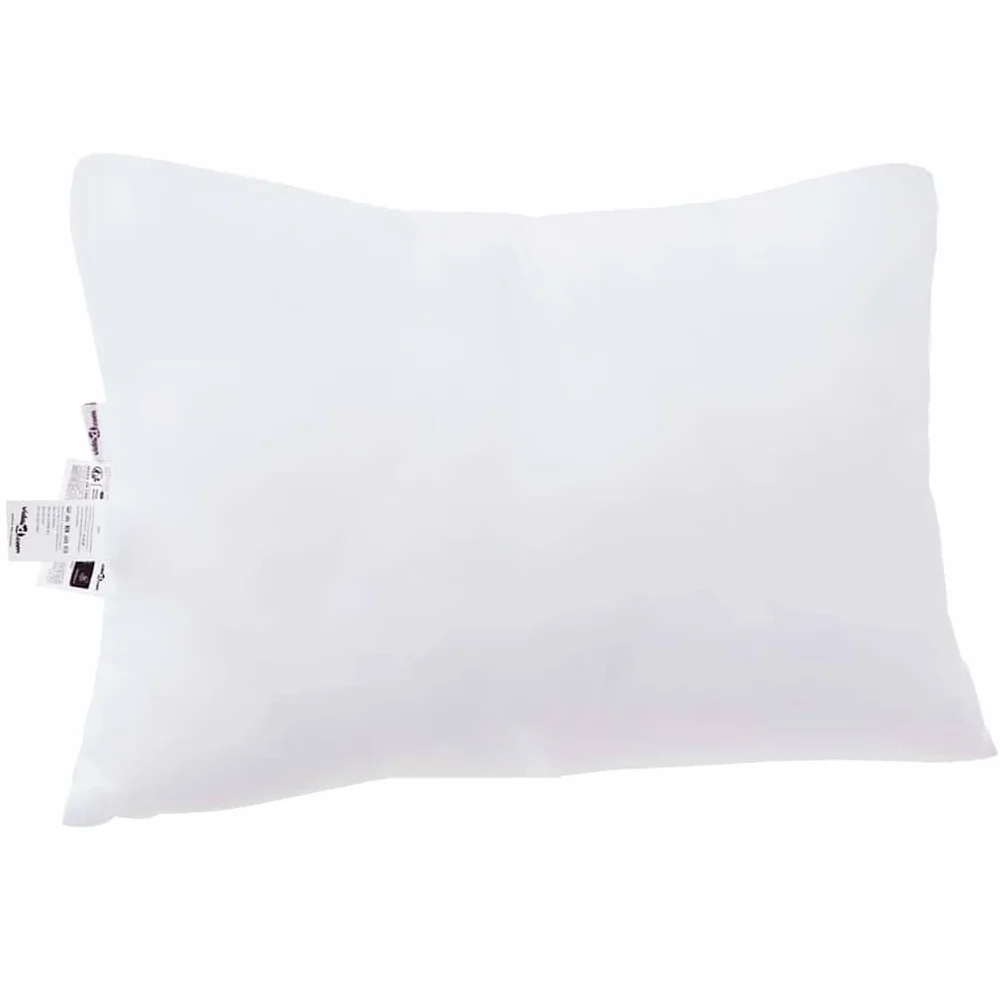 2 almohadas blancas, 71 x 51 x 20 cm, poliéster con relleno suave, transpirable, lavable, ergonómico para espalda, costado y abdomen, ideal para dormir bien en el dormitorio