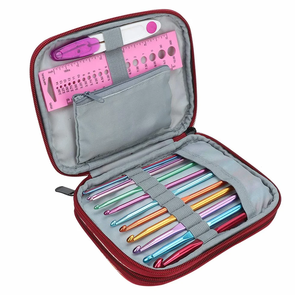 Mini Kit de Costura portátil, Suministros con Accesorios, Aguja de Tejer Hecha a Mano para viajeros Adultos Principiantes