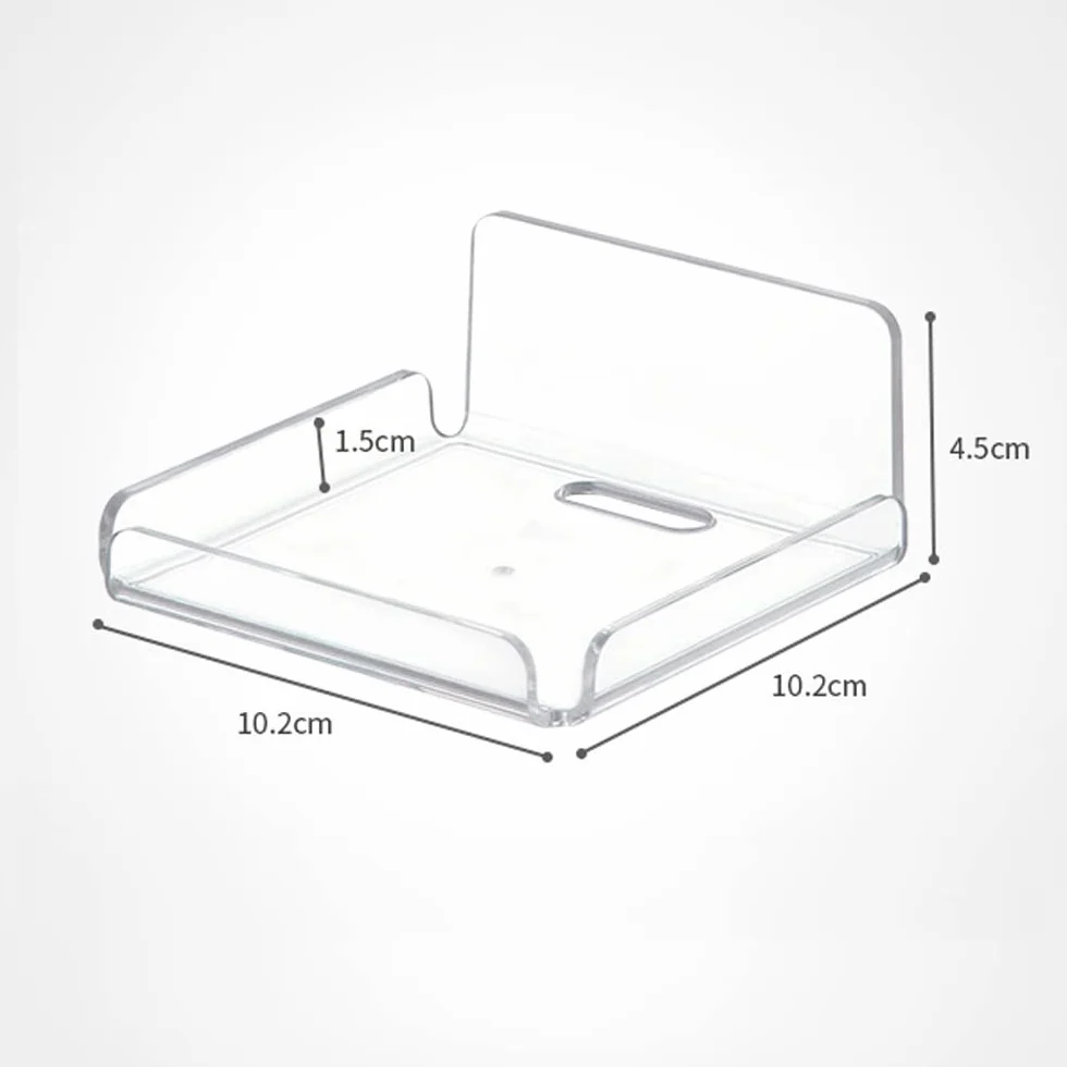 REQO Estantes Flotantes De AcríLico De Pared PequeñA,Montado En La Pared Colgando Estantes De ExhibicióN,Estante Adhesivo Universal FáCil De Instalar Sin Taladro,para CáMaras,Monitores,Sonido