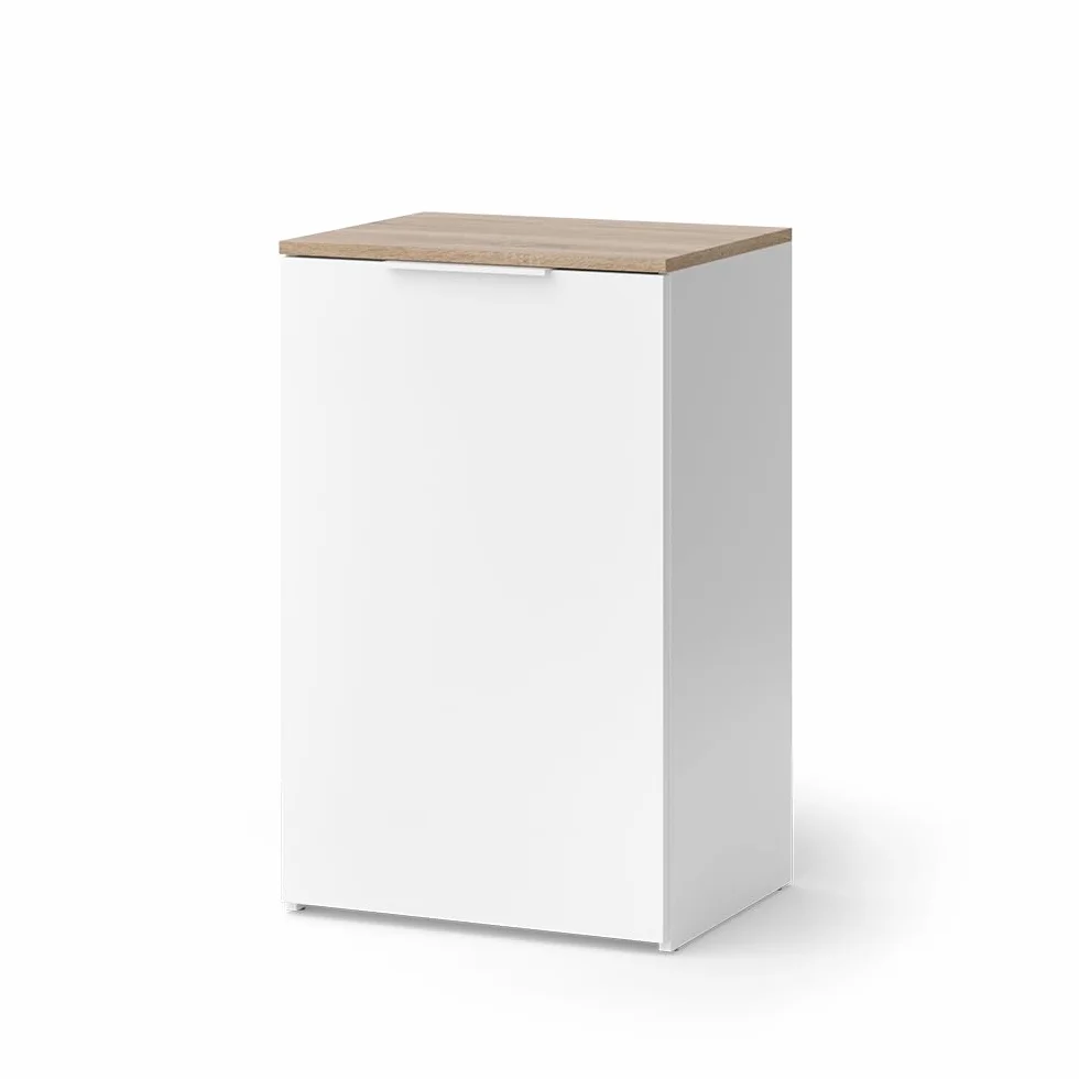 Vicco Aparador Wido, Blanco, 50 x 80 cm con Estante, para Almacenamiento y organización Que Ahorra Espacio